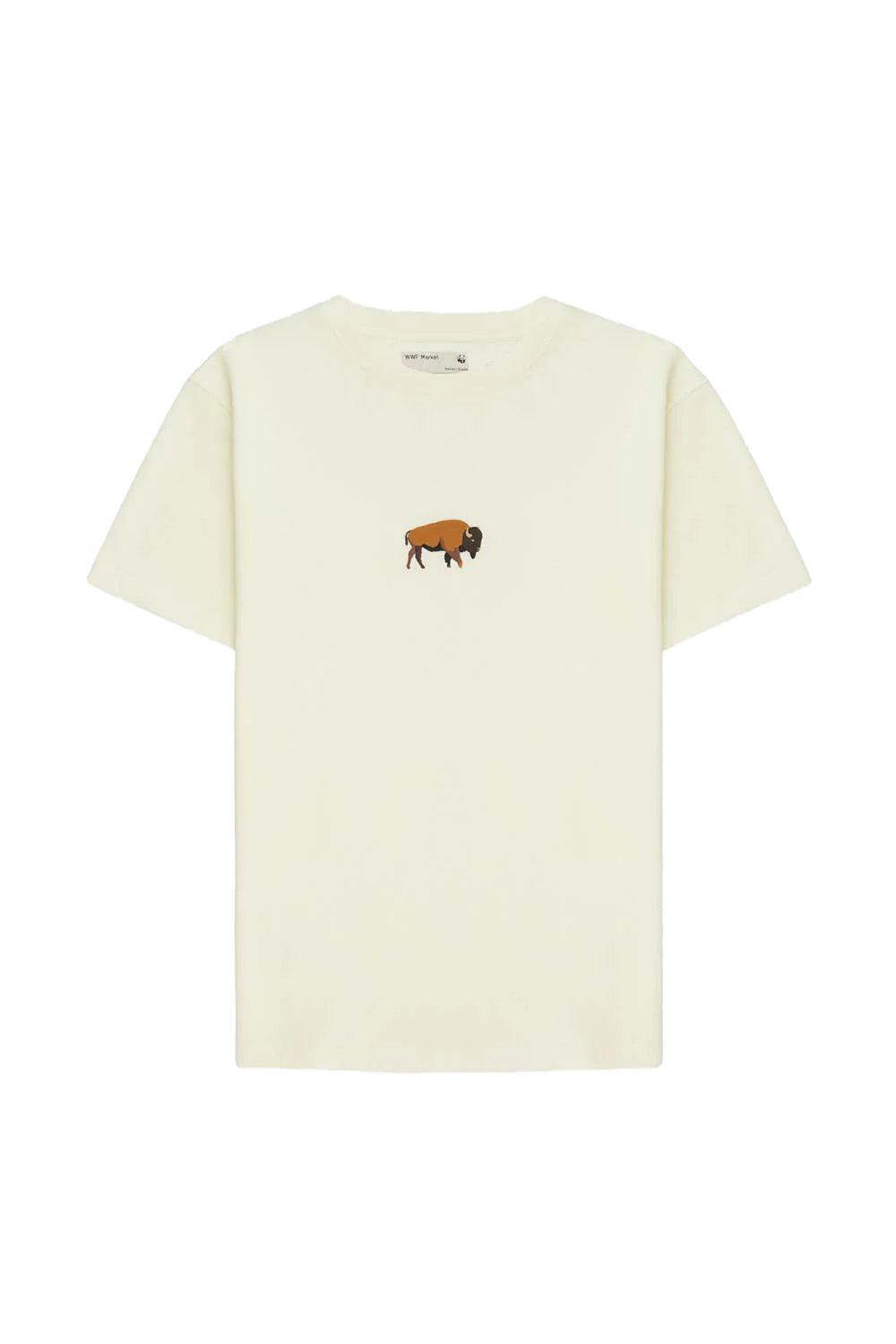 WWF Market-Bizon T-Shirt - Bej-T-Shirts-1-Milagron.com
