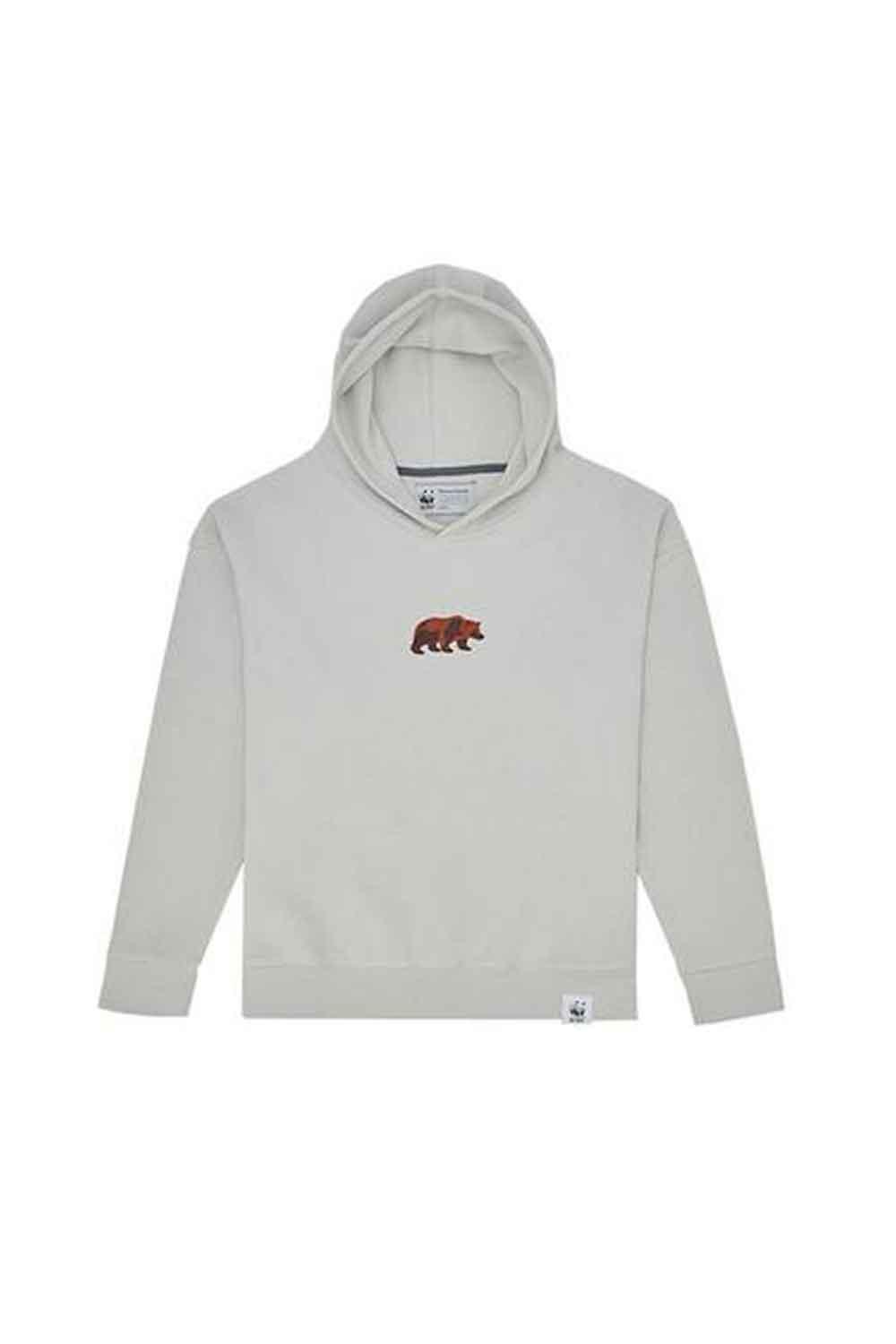 WWF Market-Bozayı Çocuk Hoodie - Açık Gri-Sweatshirts & Hoodies-1-Milagron.com