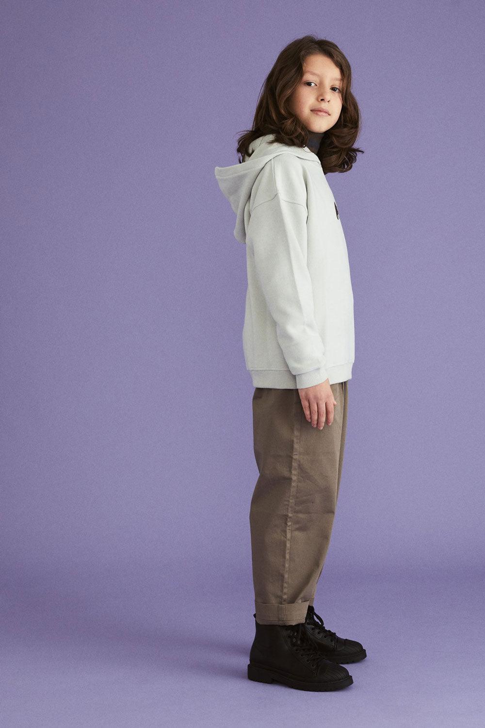 WWF Market-Bozayı Çocuk Hoodie - Açık Gri-Sweatshirts & Hoodies-3-Milagron.com