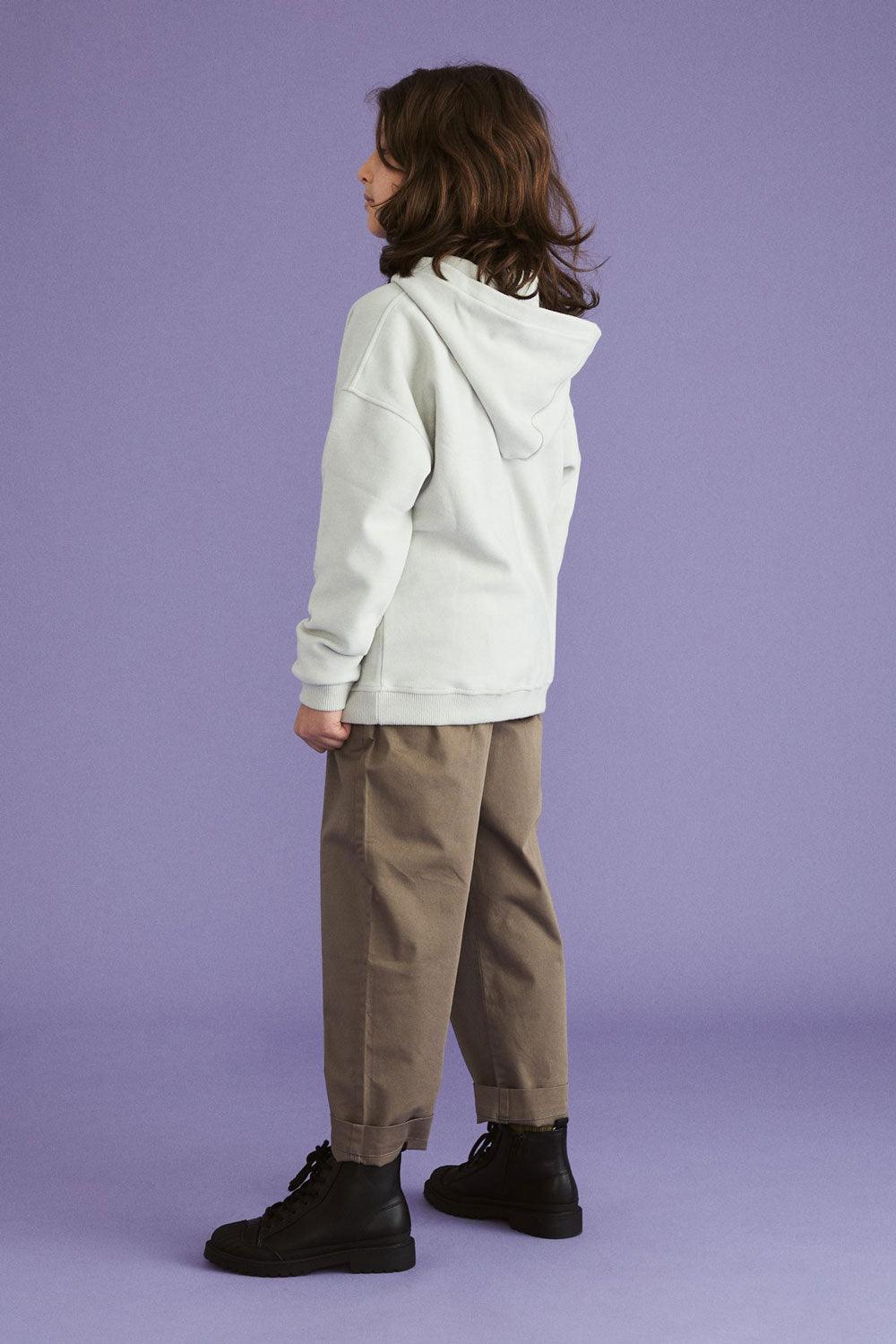 WWF Market-Bozayı Çocuk Hoodie - Açık Gri-Sweatshirts & Hoodies-4-Milagron.com