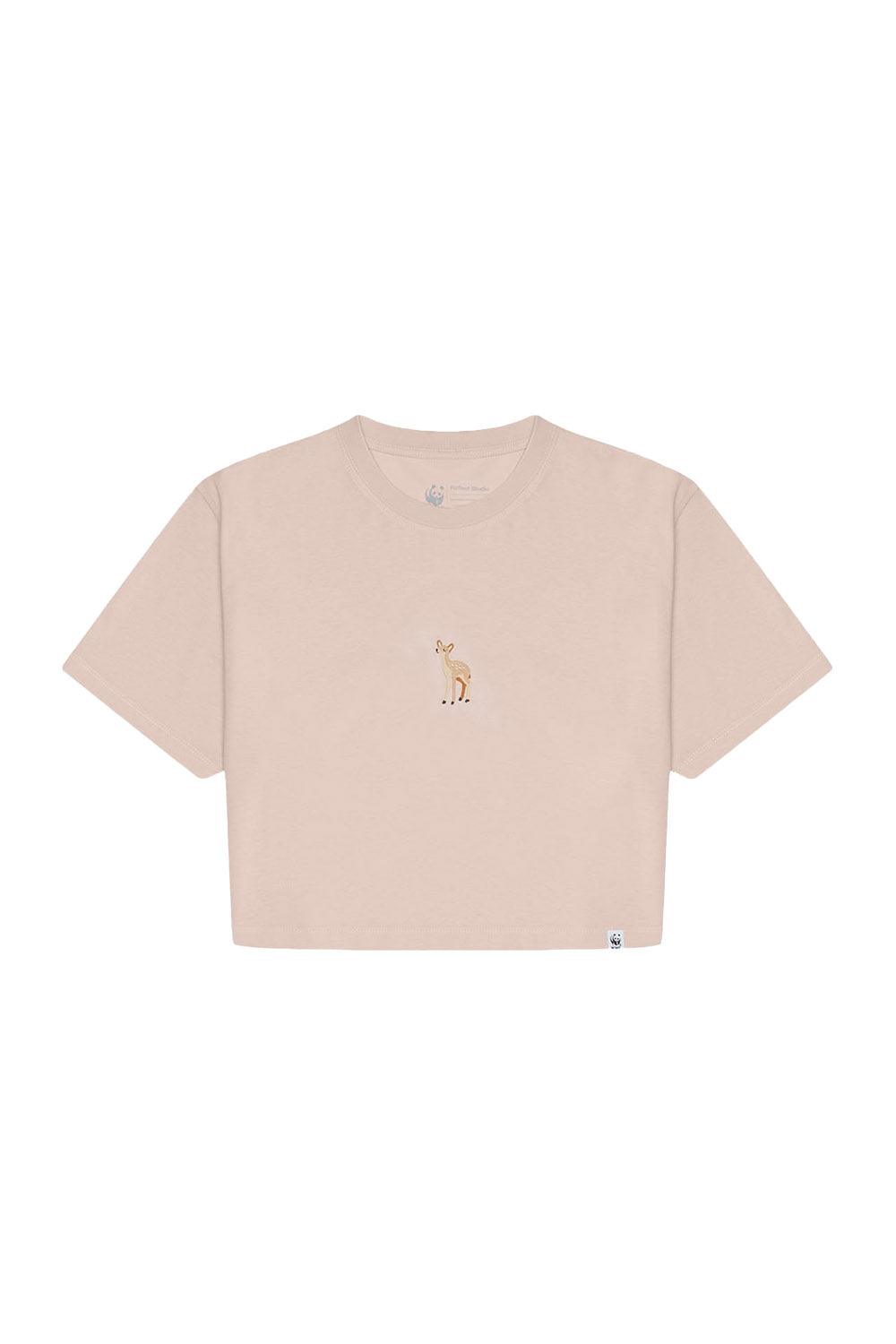 WWF Market-Ceylan Crop T-shirt - Gül Kurusu-T-Shirts-1-Milagron.com