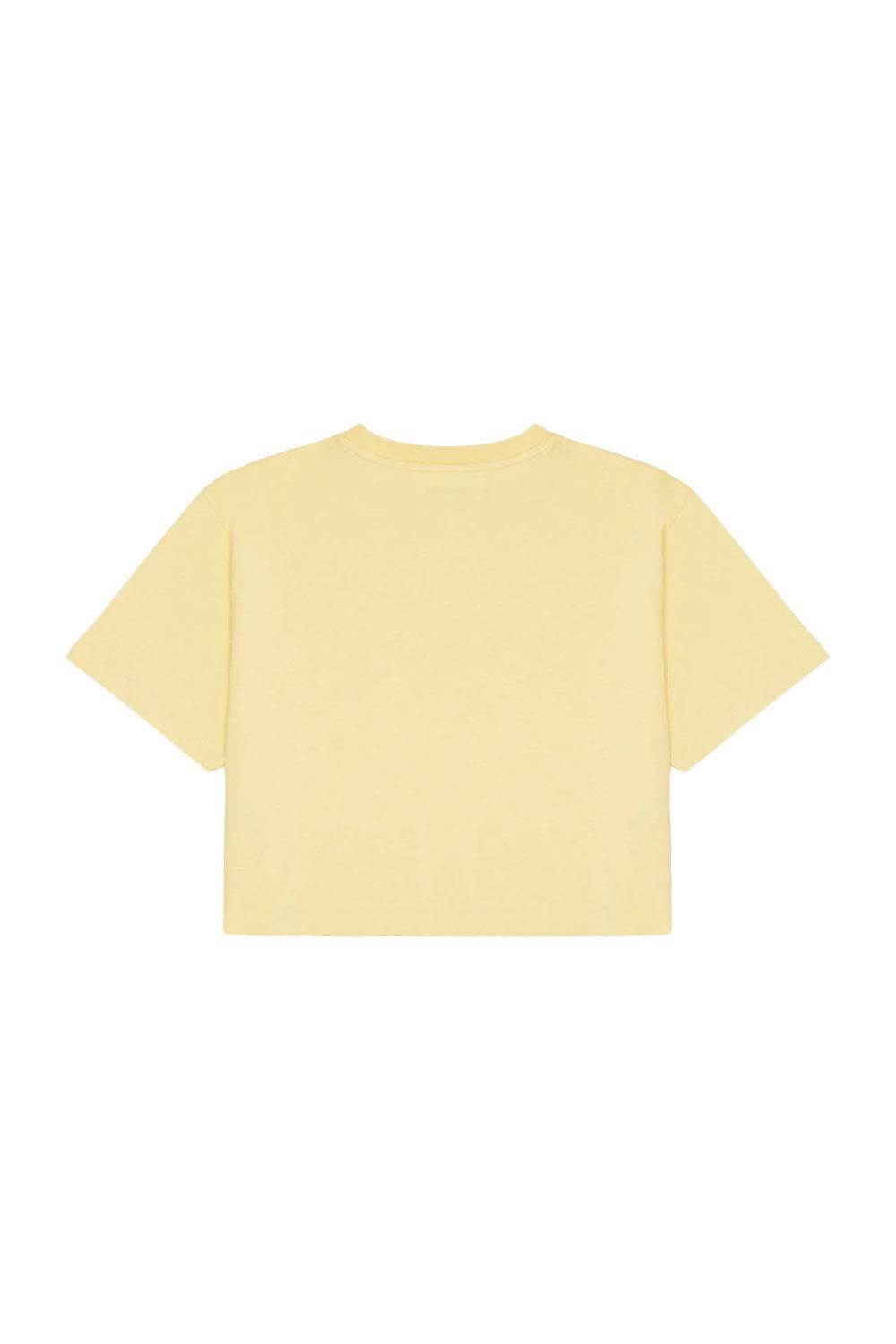 WWF Market-Cin Baykuşu Crop T-shirt - Açık Sarı-T-Shirts-6-Milagron.com