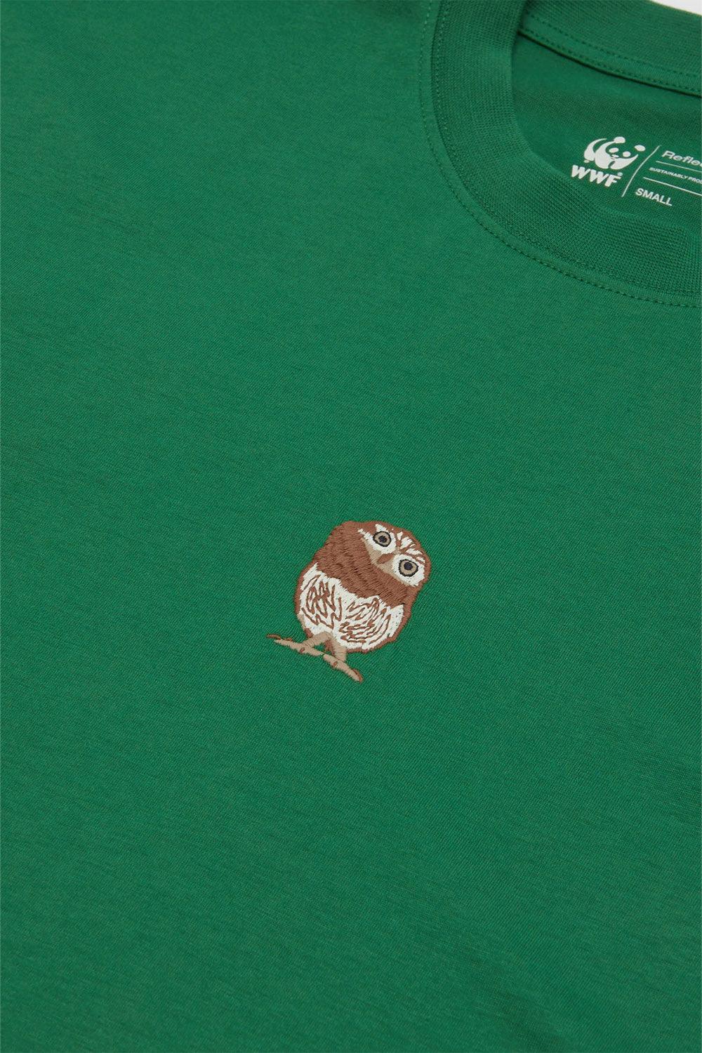 WWF Market-Cin Baykuşu Oversize T-shirt - Yeşil-T-Shirts-2-Milagron.com