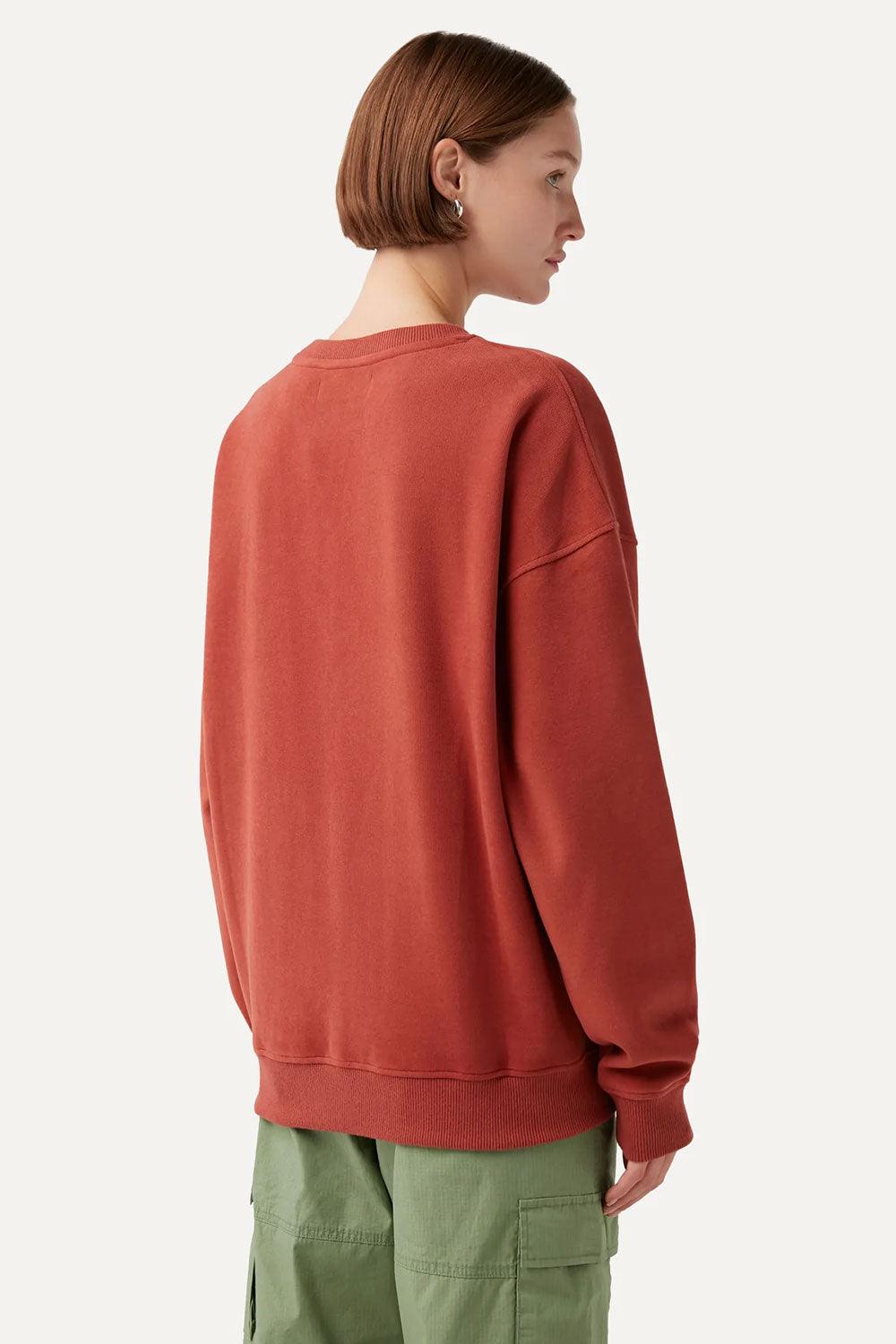 WWF Market-Cin Baykuşu Sweatshirt - Kiremit-Sweatshirts & Hoodies-8-Milagron.com