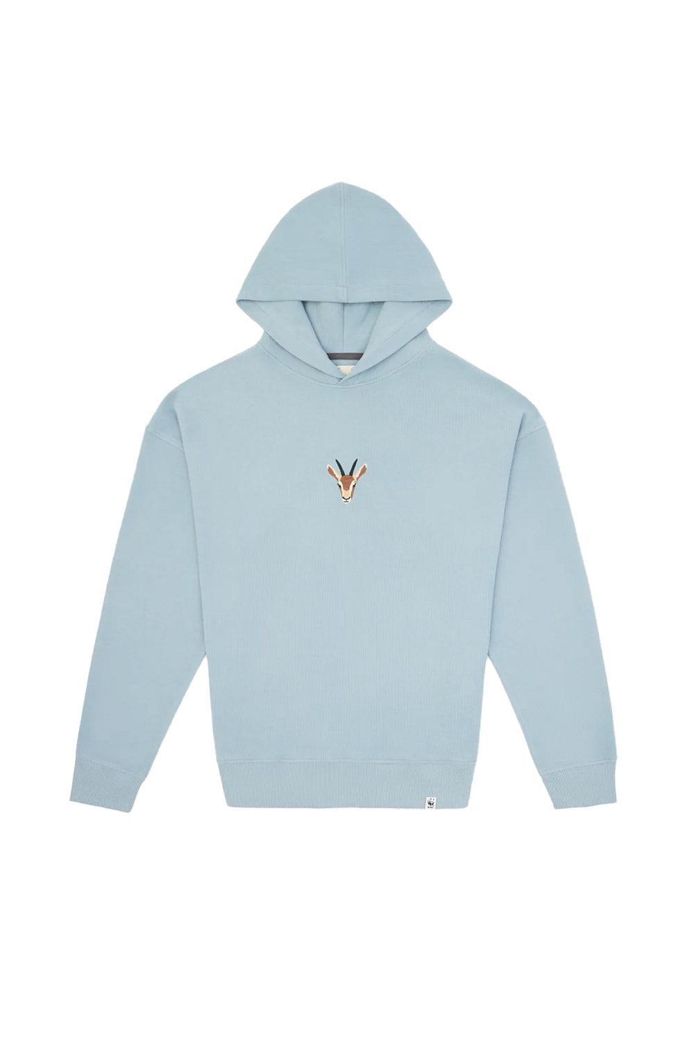 WWF Market-Dağ Ceylanı Hoodie - Buz Mavisi-Sweatshirts & Hoodies-1-Milagron.com