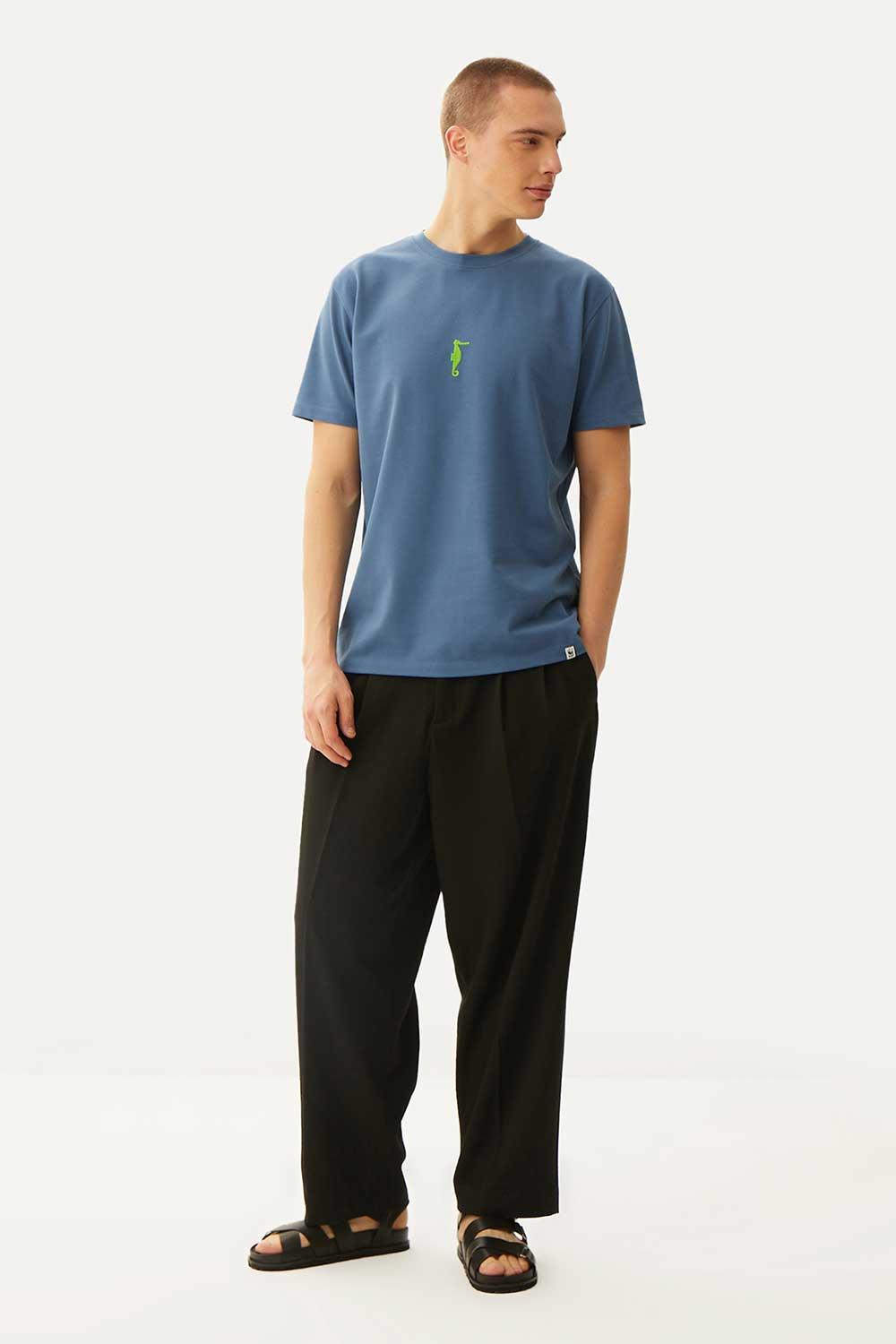 WWF Market-Denizatı T-Shirt - Mavi-T-Shirts-4-Milagron.com