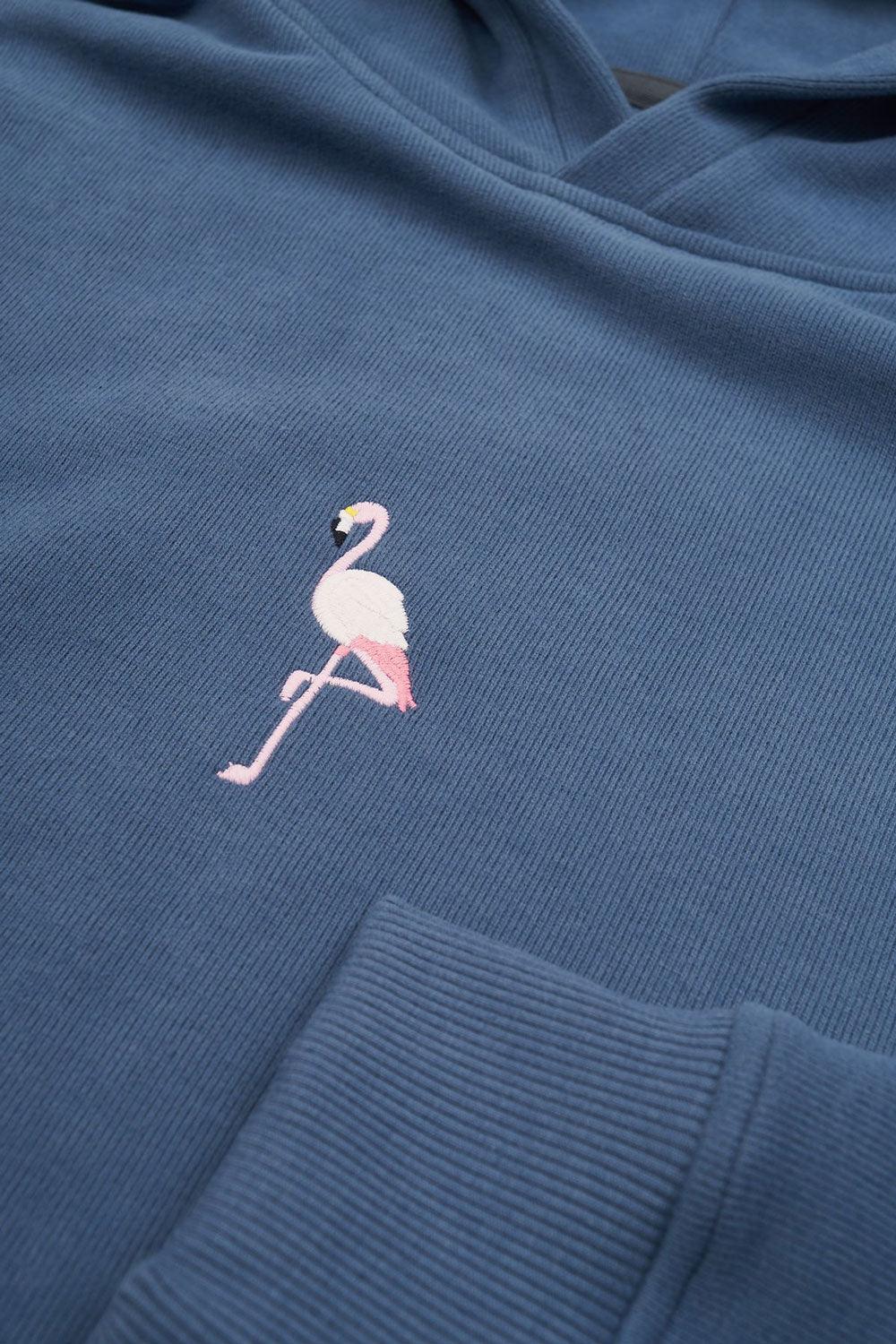 WWF Market-Flamingo Hoodie - Flint Mavi-Sweatshirts & Hoodies-2-Milagron.com