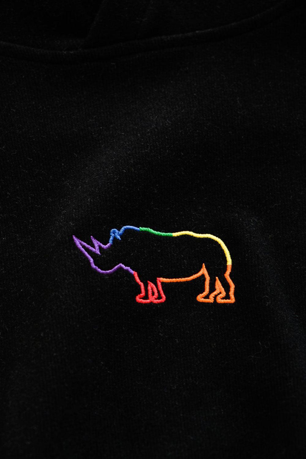 WWF Market-Gergedan Çocuk Hoodie - Siyah-Sweatshirts & Hoodies-2-Milagron.com