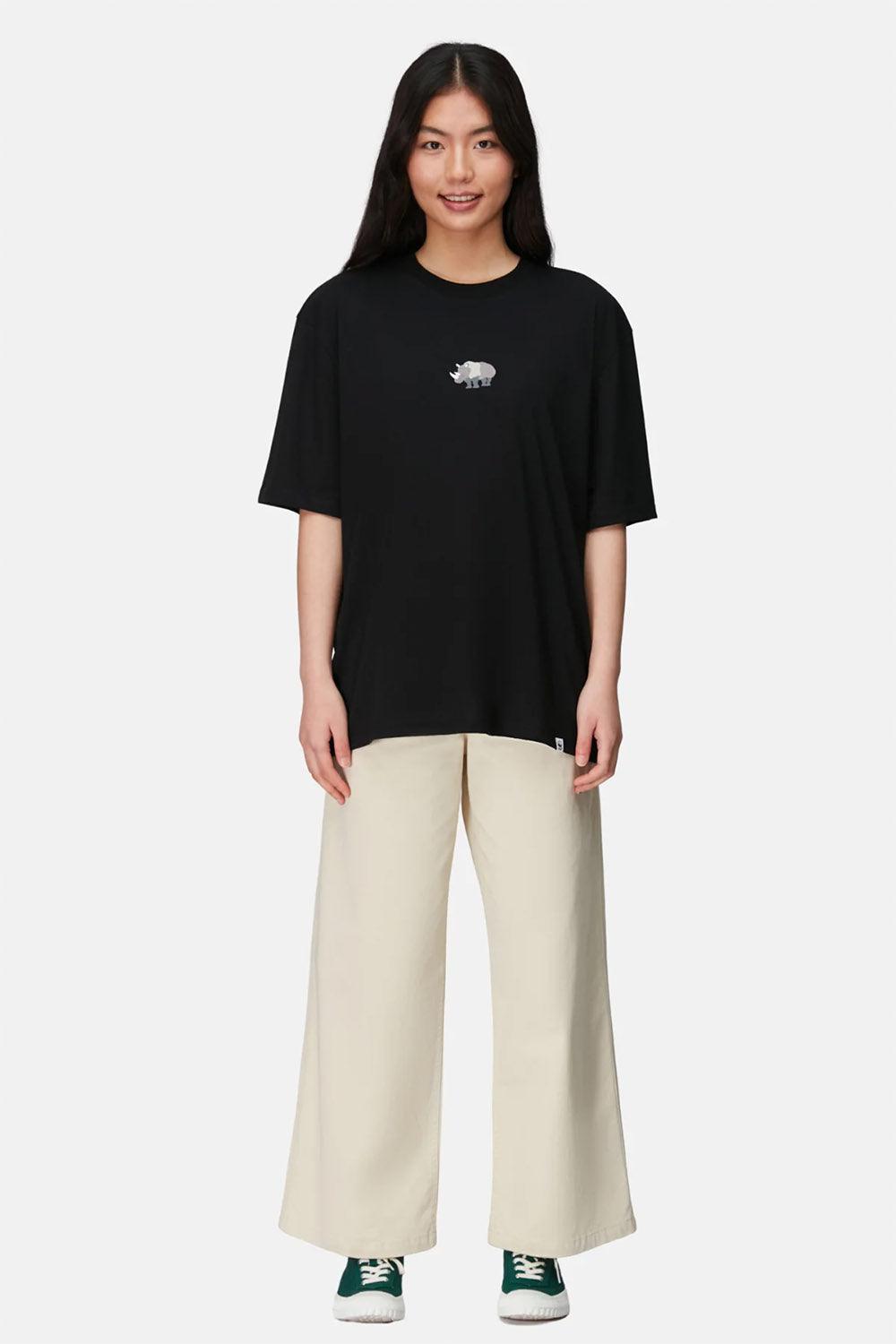 WWF Market-Gergedan Oversize T-shirt - Siyah-T-Shirts-3-Milagron.com