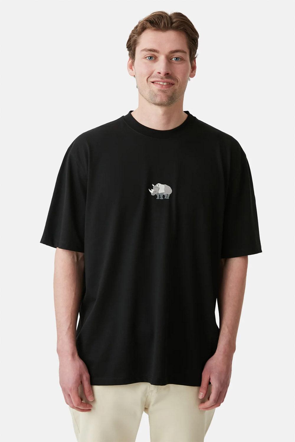 WWF Market-Gergedan Oversize T-shirt - Siyah-T-Shirts-6-Milagron.com