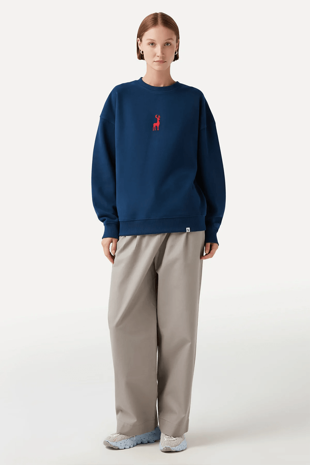 WWF Market-Geyik Sweatshirt - Lacivert-Sweatshirts & Hoodies-5-Milagron.com