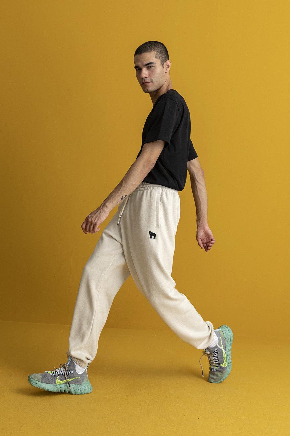 WWF Market-Goril Erkek Eşofman Altı - Parşömen Bej-Eşofman-4-Milagron.com