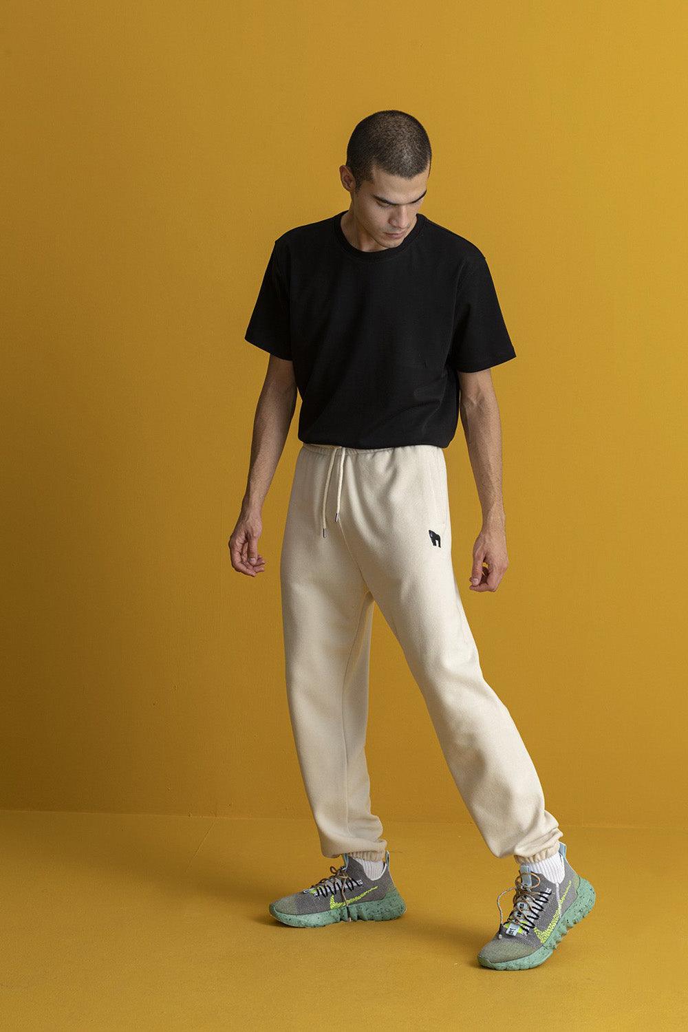 WWF Market-Goril Erkek Eşofman Altı - Parşömen Bej-Eşofman-5-Milagron.com