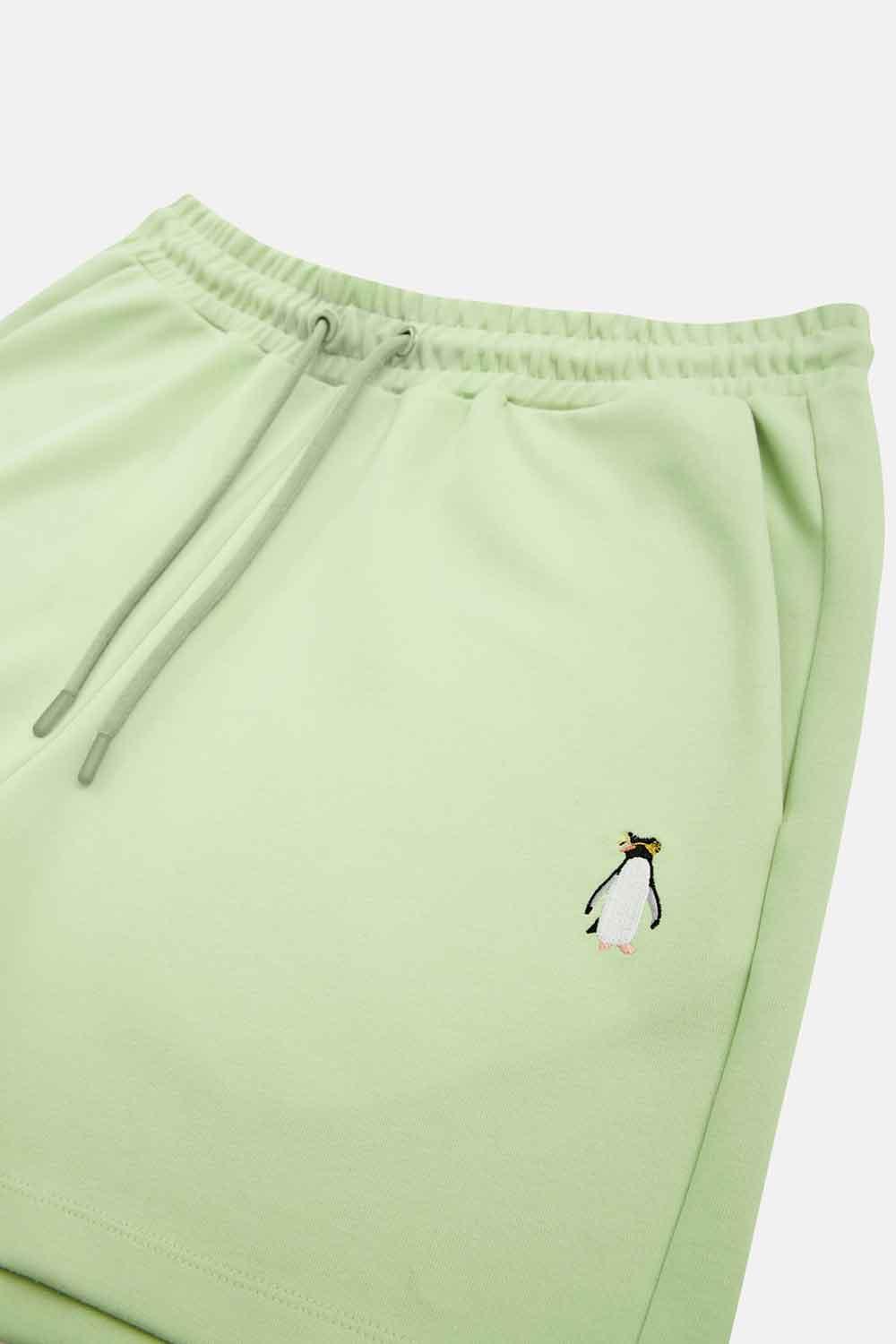 WWF Market-Güney Kara Penguen Erkek Uzun Şort - Mint Yeşil-Şort-4-Milagron.com