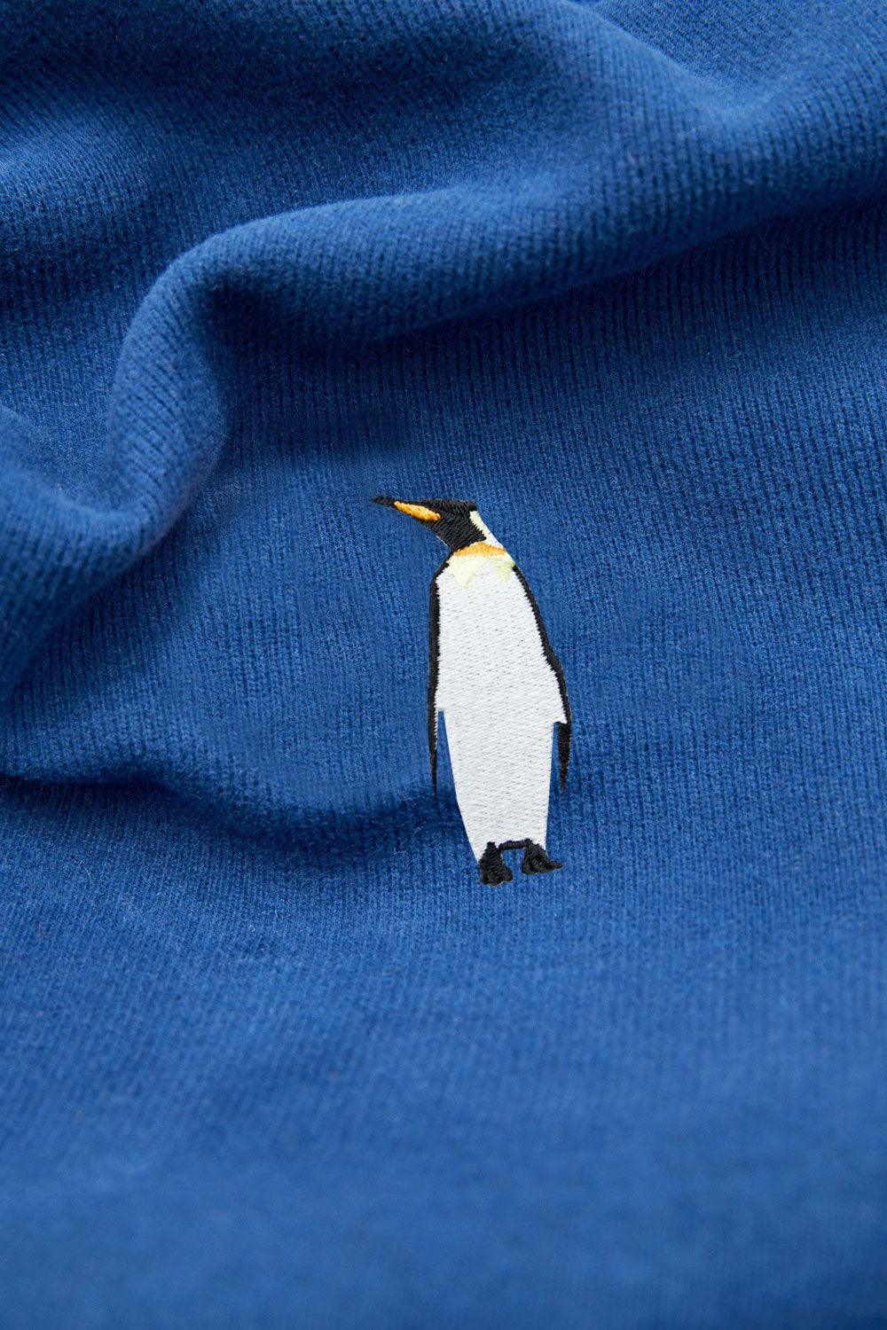 WWF Market-İmparator Penguen Hoodie - İndigo Mavisi-Sweatshirts & Hoodies-2-Milagron.com