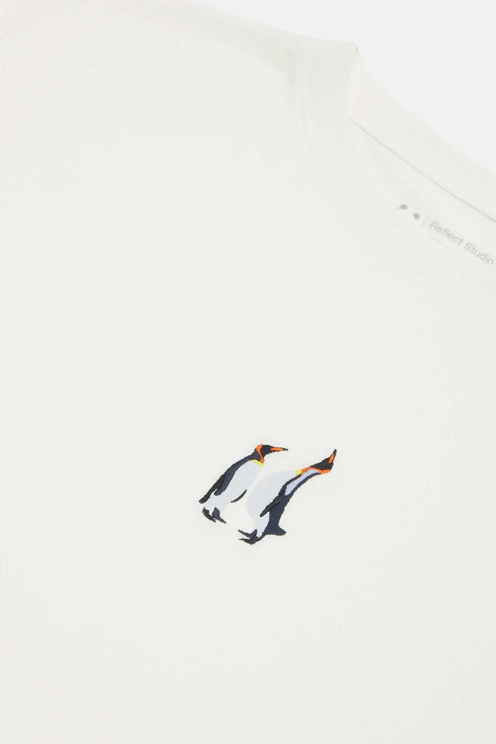 WWF Market-İmparator Penguen T-shirt - Ekru-T-Shirts-2-Milagron.com
