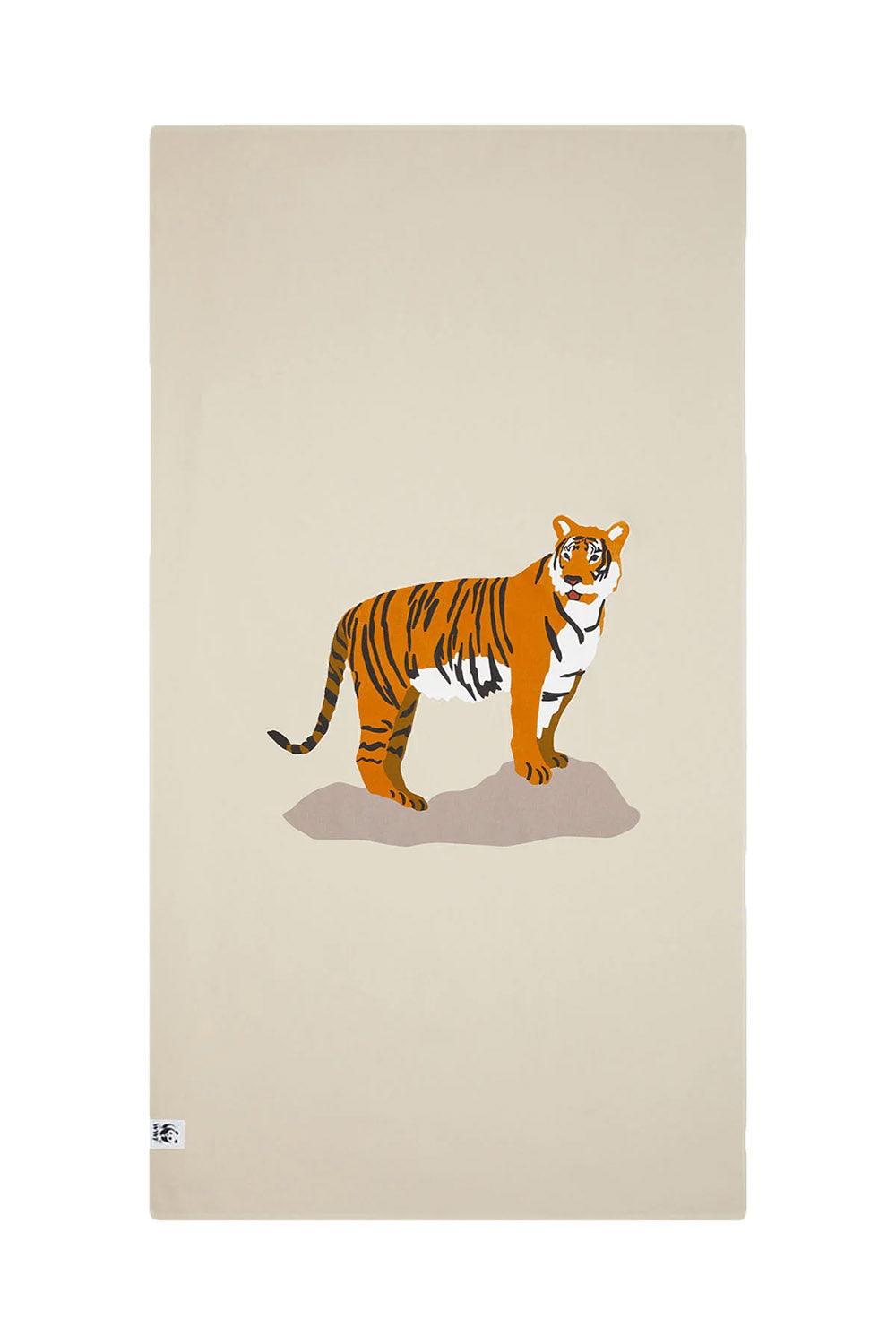 WWF Market-Kaplan Peştamal - Parşömen Bej-Plaj Havlusu-1-Milagron.com