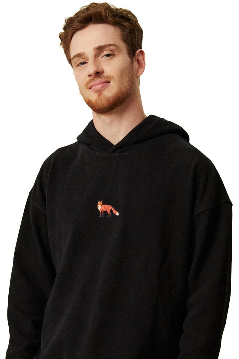 WWF Market-Kızıl Tilki Hoodie - Siyah-Sweatshirts & Hoodies-3-Milagron.com