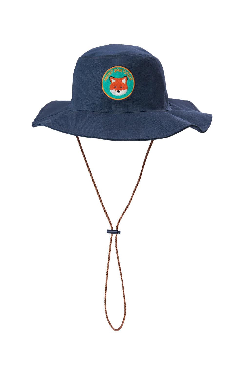 WWF Market-Kızıl Tilki Safari Şapka - Lacivert-Şapka-5-Milagron.com