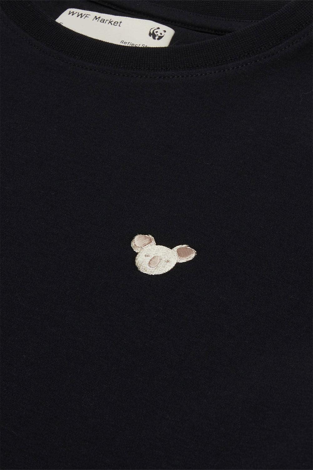 WWF Market-Koala T-shirt - Siyah-T-Shirts-2-Milagron.com