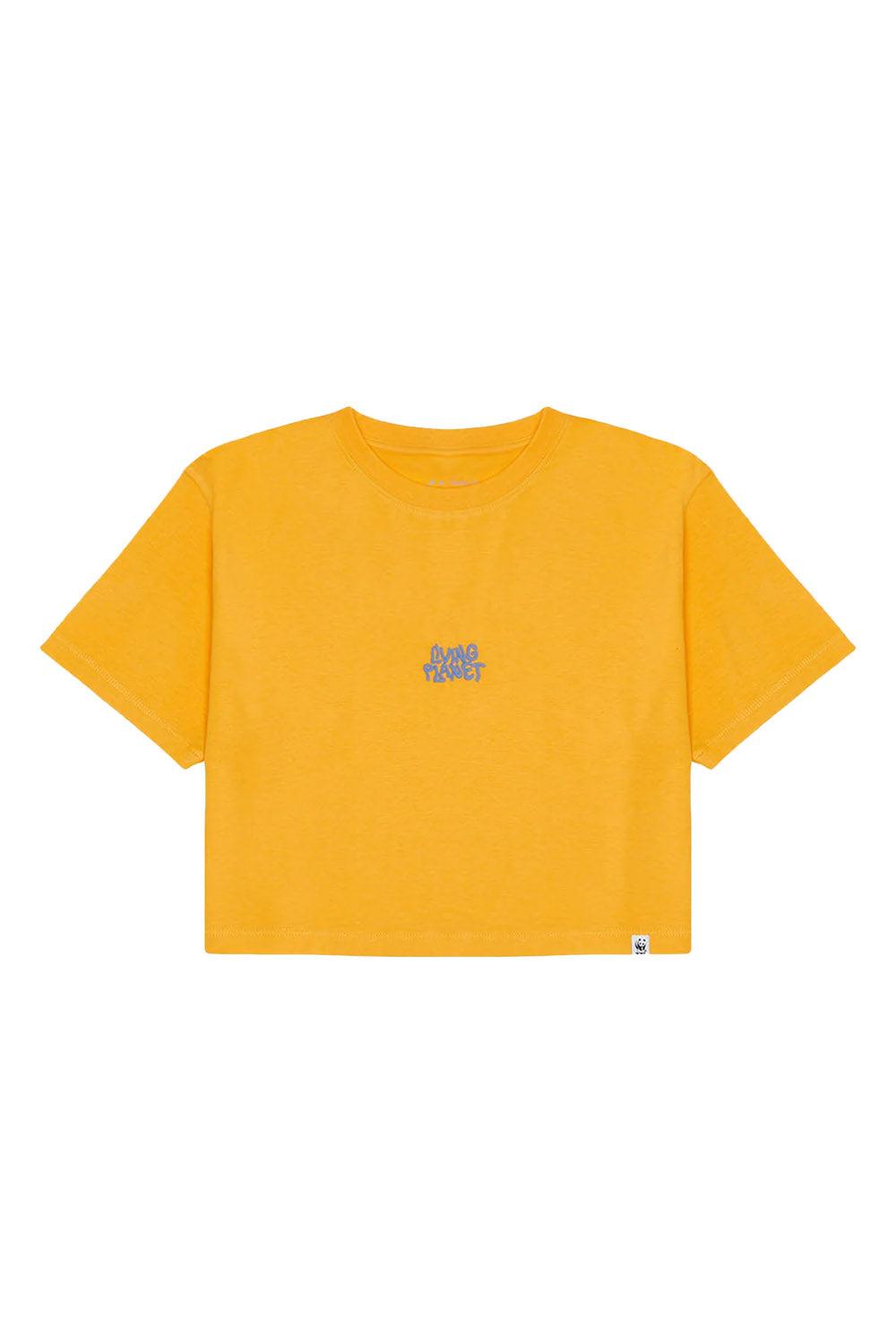 WWF Market-Living Planet Crop T-shirt - Turuncu-T-Shirts-1-Milagron.com