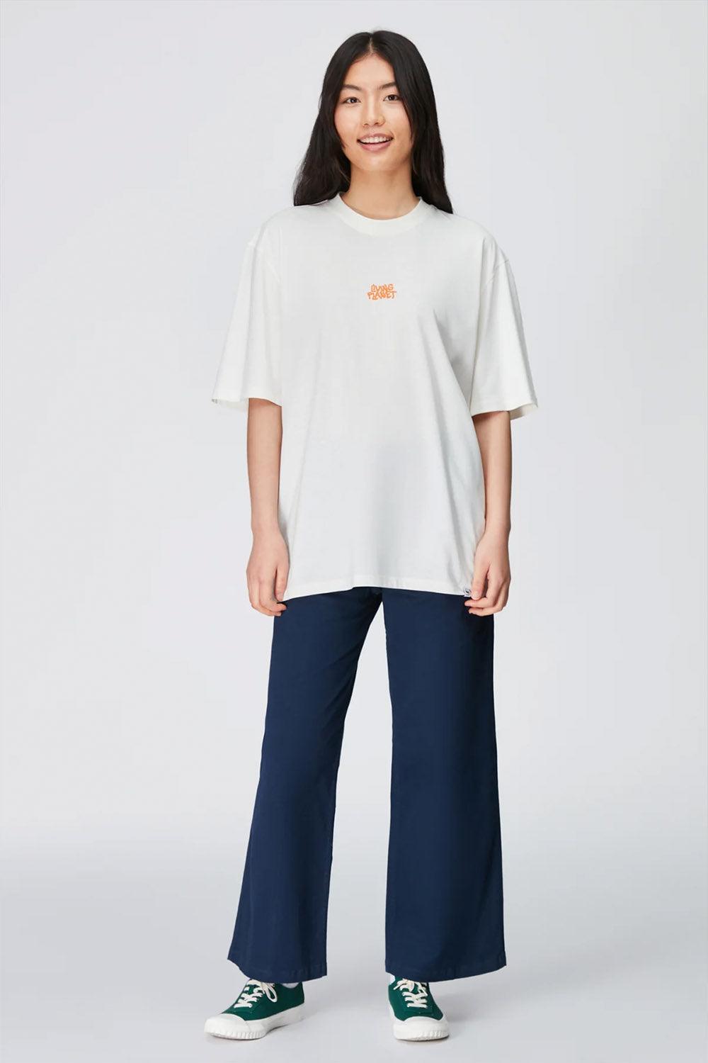 WWF Market-Living Planet Oversize T-shirt - Ekru-T-Shirts-4-Milagron.com