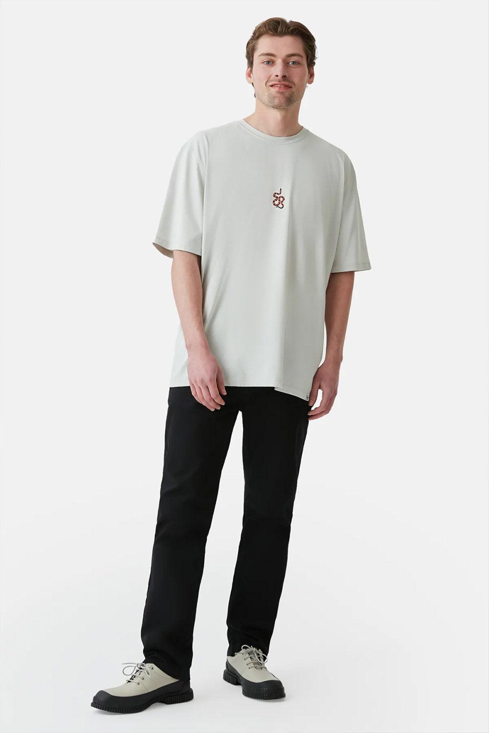 WWF Market-Mercan Yılanı Oversize T-shirt - Gri-T-Shirts-3-Milagron.com