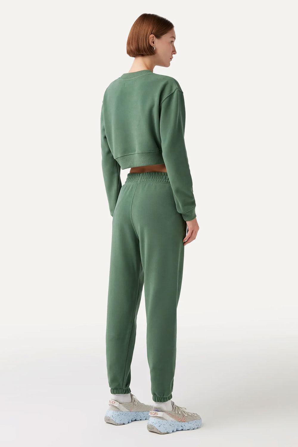 WWF Market-Mirket Crop Sweatshirt - Yeşil-Sweatshirts & Hoodies-5-Milagron.com