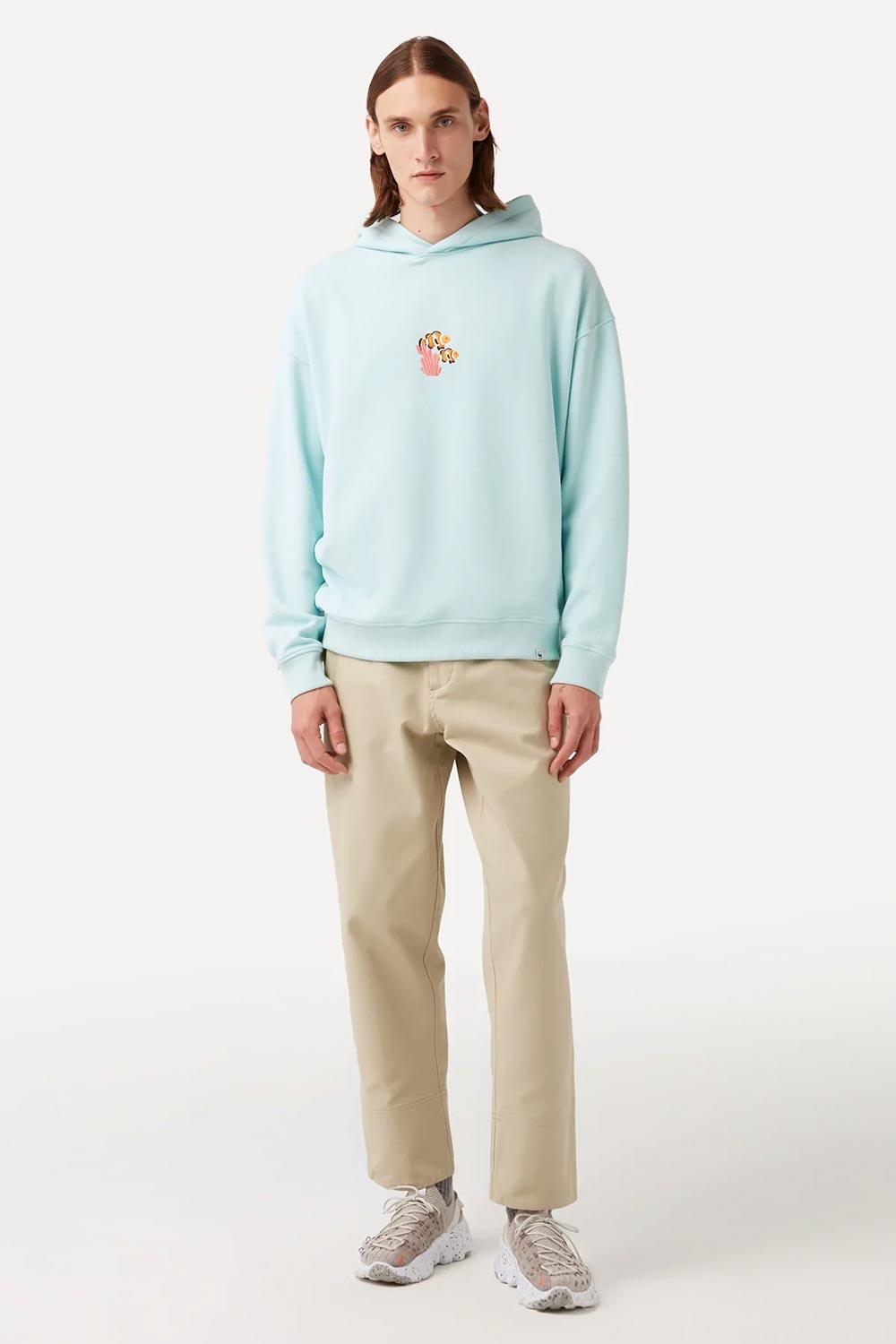 WWF Market-Palyaço Balığı Hoodie - Mavi-Sweatshirts & Hoodies-5-Milagron.com