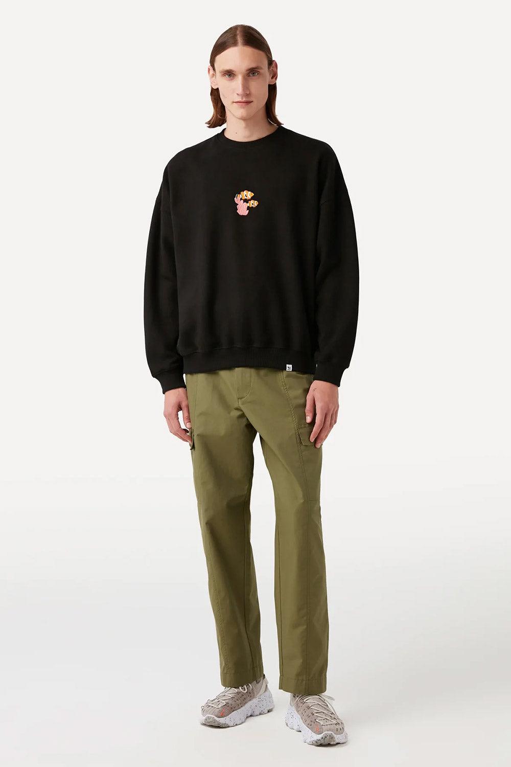 WWF Market-Palyaço Balığı Sweatshirt - Siyah-Sweatshirts & Hoodies-5-Milagron.com