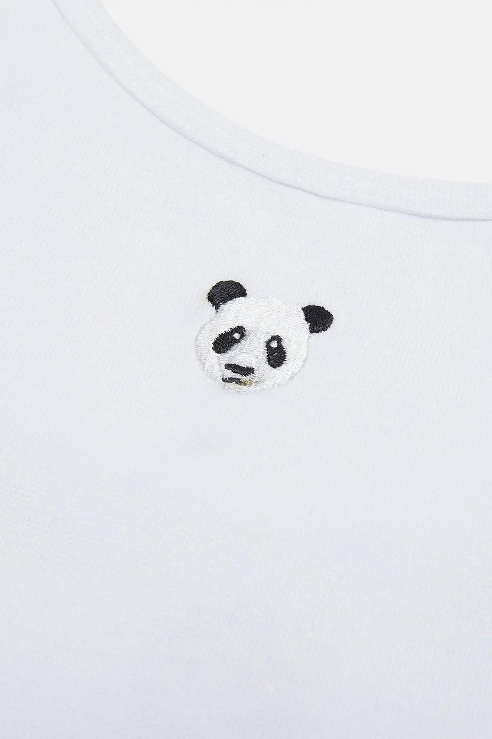 WWF Market-Panda Crop Atlet - Beyaz-T-Shirts-4-Milagron.com