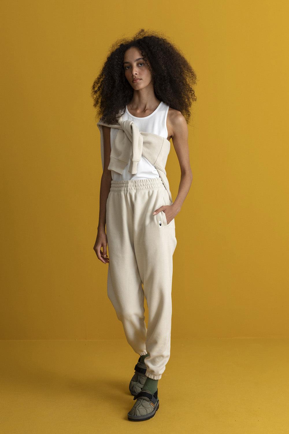 WWF Market-Panda Kadın Eşofman Altı - Parşömen Bej-Eşofman-5-Milagron.com