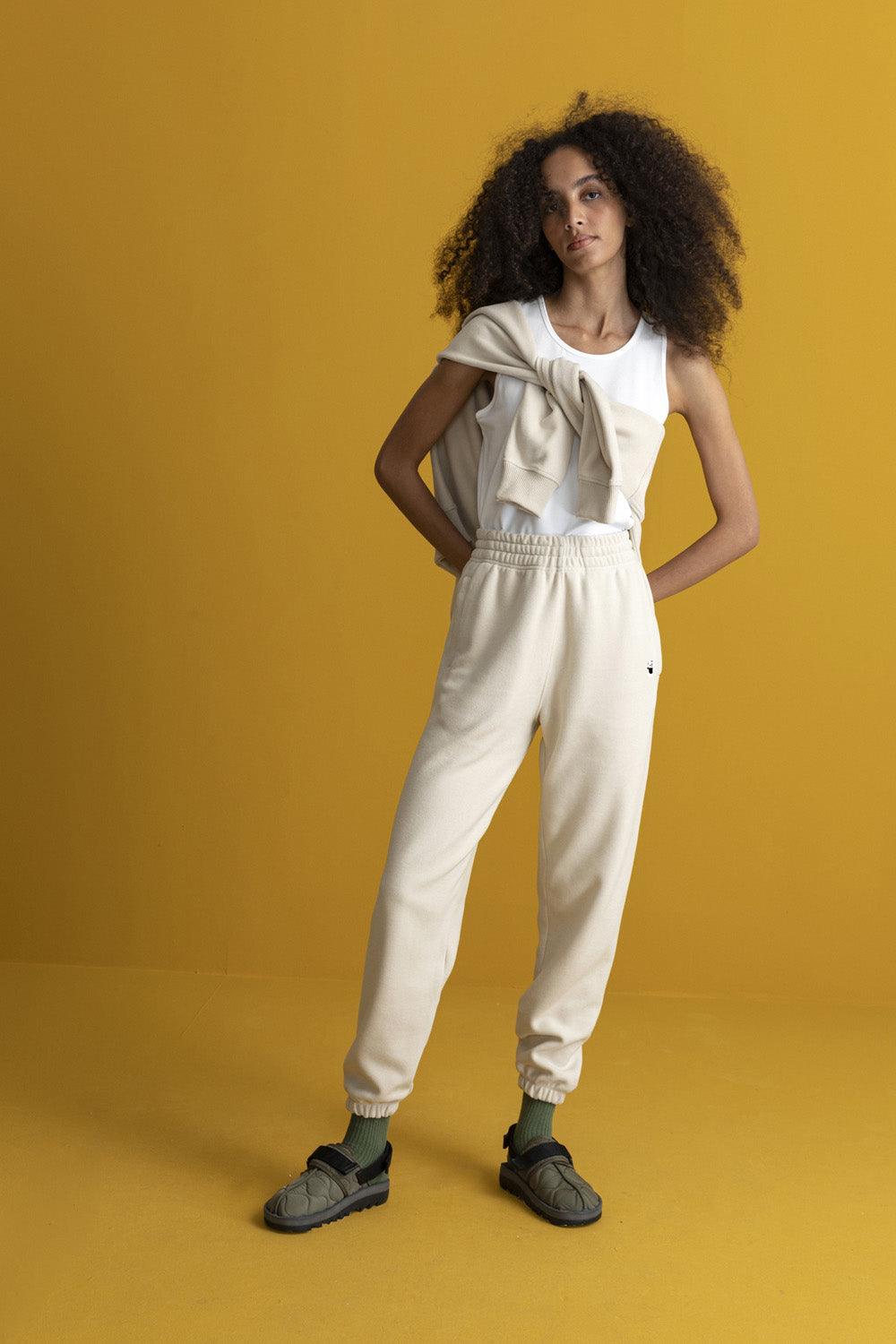 WWF Market-Panda Kadın Eşofman Altı - Parşömen Bej-Eşofman-6-Milagron.com