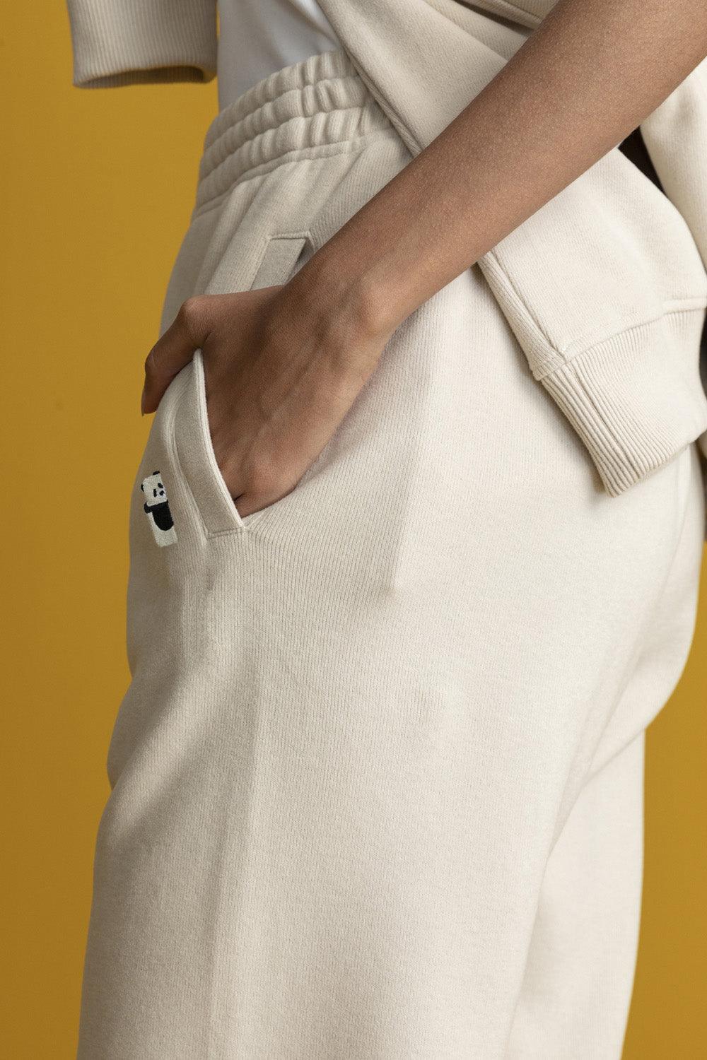 WWF Market-Panda Kadın Eşofman Altı - Parşömen Bej-Eşofman-7-Milagron.com