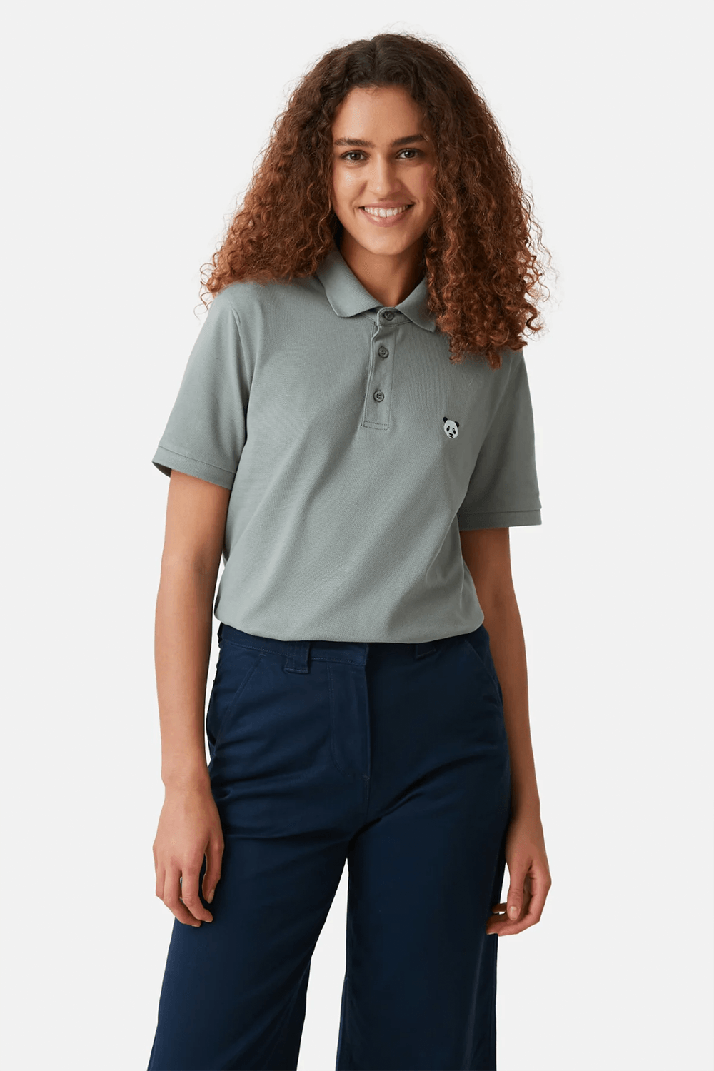 WWF Market-Panda Polo Yaka T-shirt - Gri-T-Shirts-2-Milagron.com