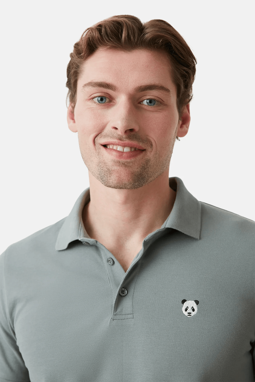 WWF Market-Panda Polo Yaka T-shirt - Gri-T-Shirts-3-Milagron.com