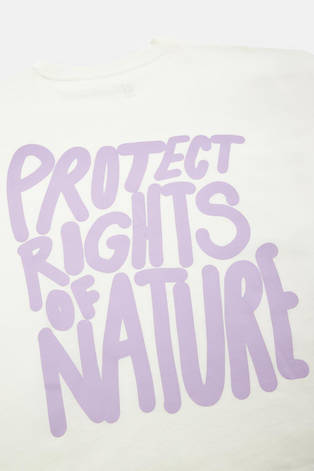 WWF Market-Protect Rights Oversize Crop T-Shirt - Beyaz-T-Shirts-4-Milagron.com