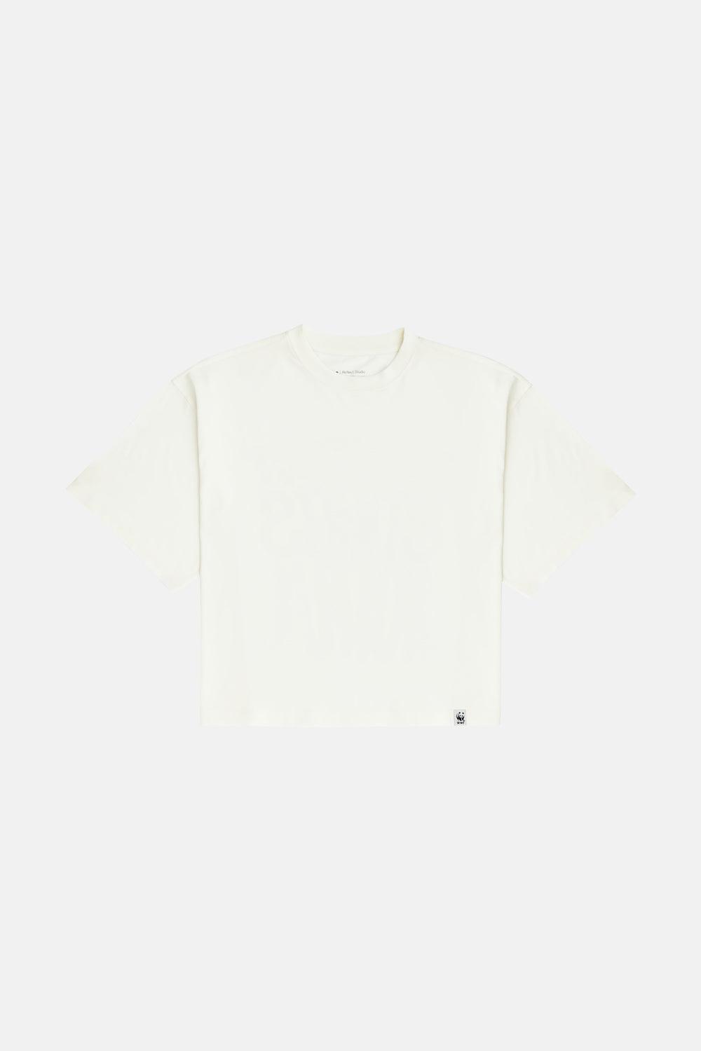 WWF Market-Protect Rights Oversize Crop T-Shirt - Beyaz-T-Shirts-5-Milagron.com