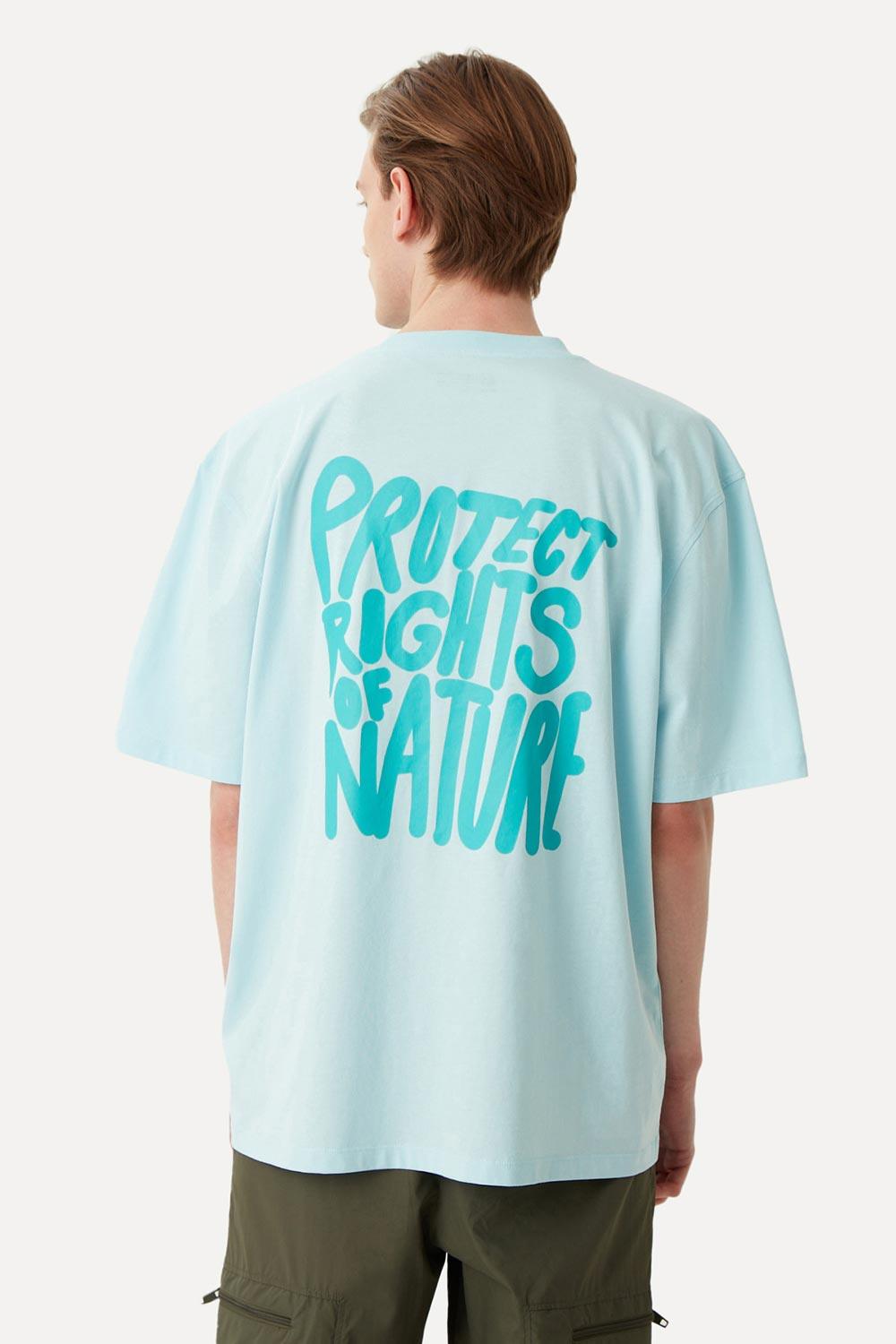 WWF Market-Protect Rights Oversize T-Shirt - Açık Mavi-T-Shirts-2-Milagron.com