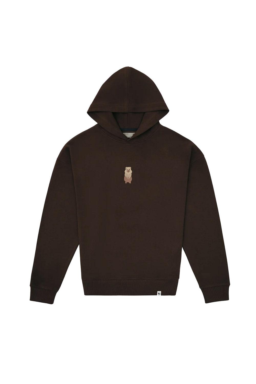 WWF Market-Quokka Hoodie - Kahverengi-Sweatshirts & Hoodies-1-Milagron.com