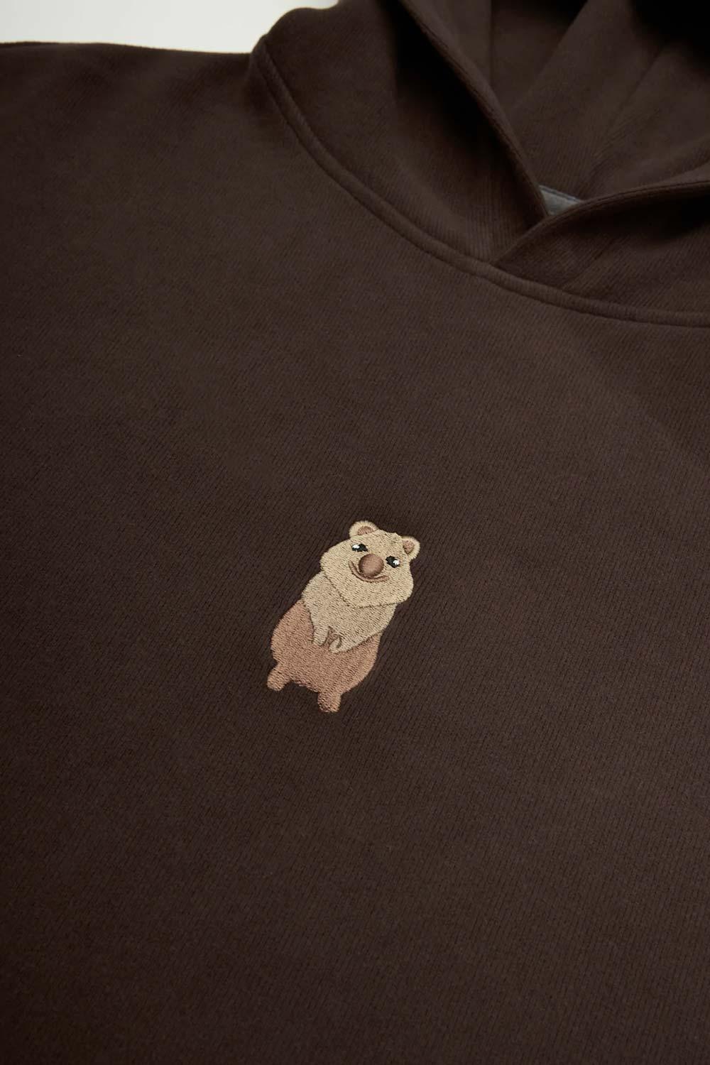 WWF Market-Quokka Hoodie - Kahverengi-Sweatshirts & Hoodies-2-Milagron.com