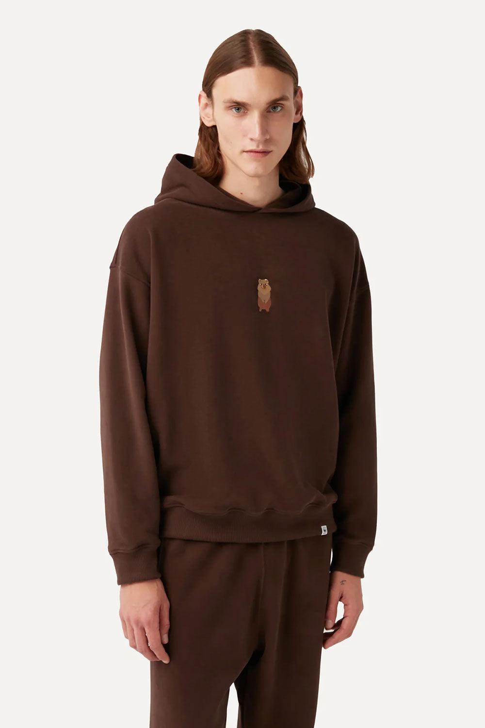 WWF Market-Quokka Hoodie - Kahverengi-Sweatshirts & Hoodies-3-Milagron.com