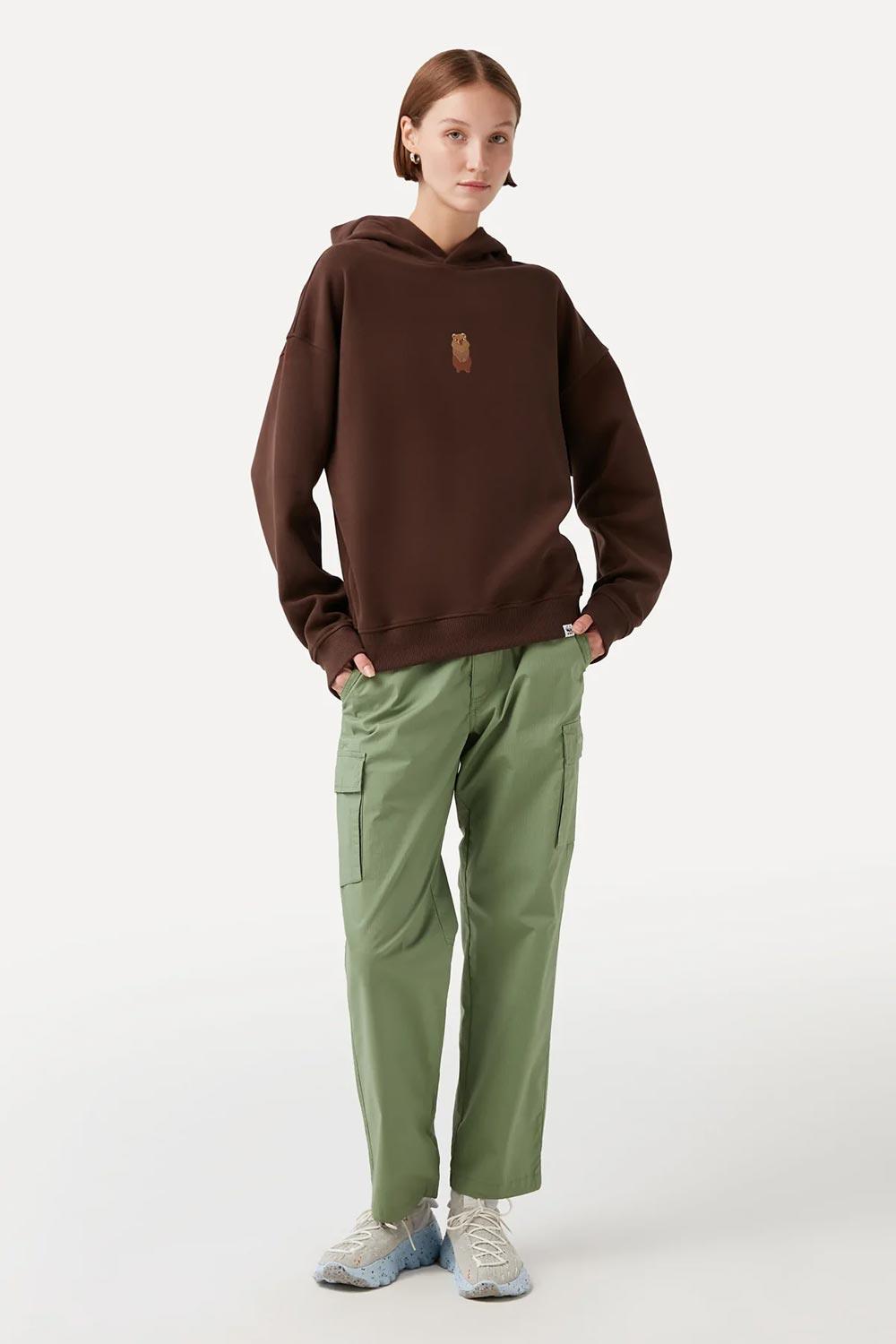 WWF Market-Quokka Hoodie - Kahverengi-Sweatshirts & Hoodies-5-Milagron.com