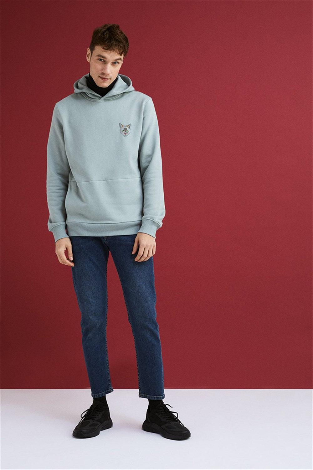 WWF Market-Saz Kedisi Hoodie - Gri-Sweatshirts & Hoodies-3-Milagron.com