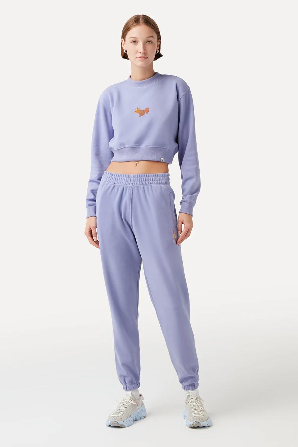 WWF Market-Sincap Crop Sweatshirt - Lila-Sweatshirts & Hoodies-4-Milagron.com