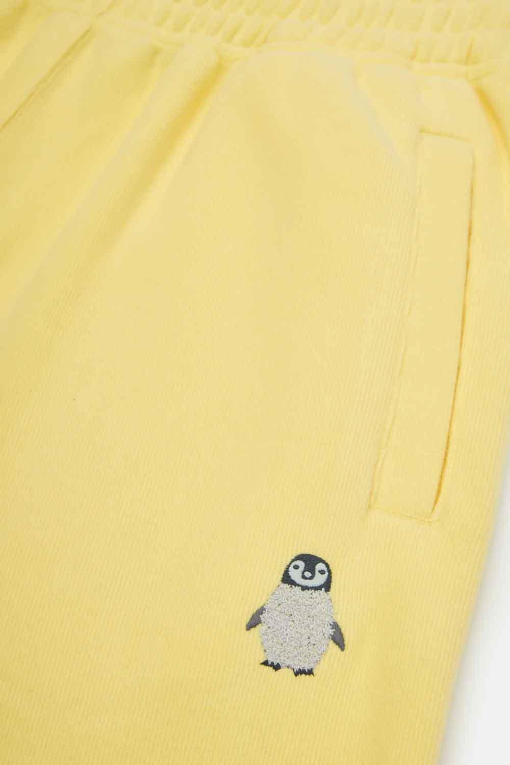 WWF Market-Yavru İmparator Penguen Kadın Eşofman - Light Yellow-Eşofman-2-Milagron.com