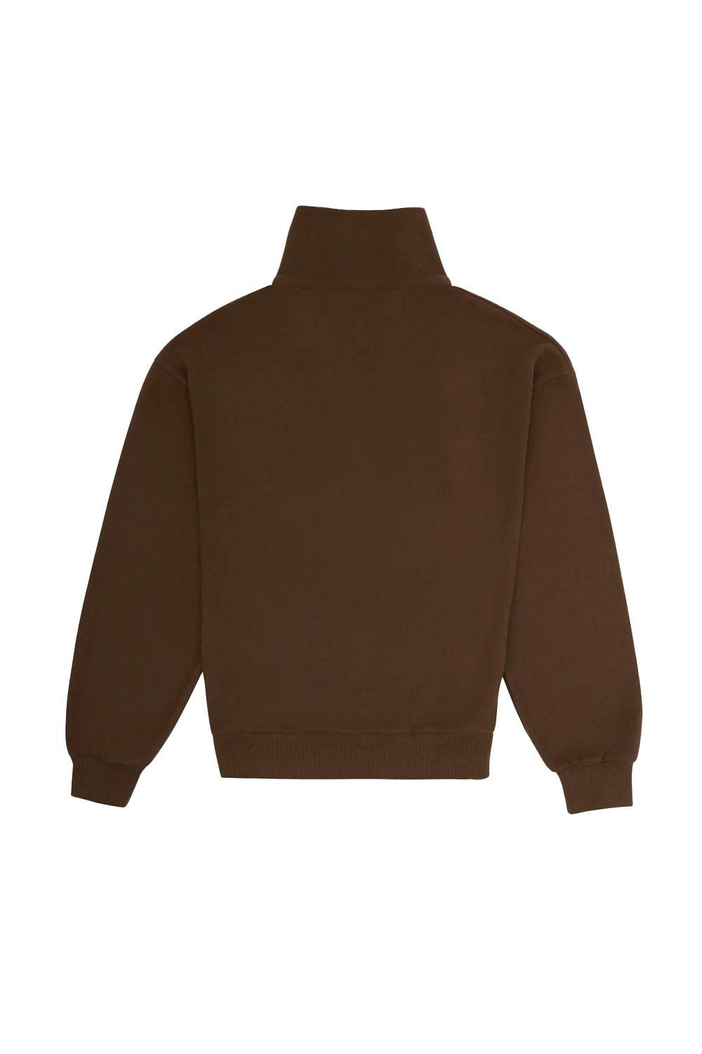 WWF Market-Yusufçuk Q-Zip Sweatshirt - Kahverengi-Sweatshirts & Hoodies-9-Milagron.com