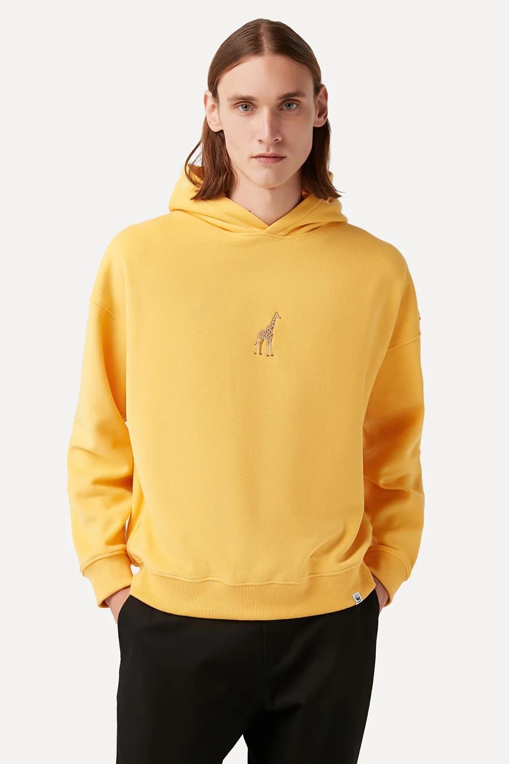 WWF Market-Zürafa Hoodie - Sarı-Sweatshirts & Hoodies-3-Milagron.com