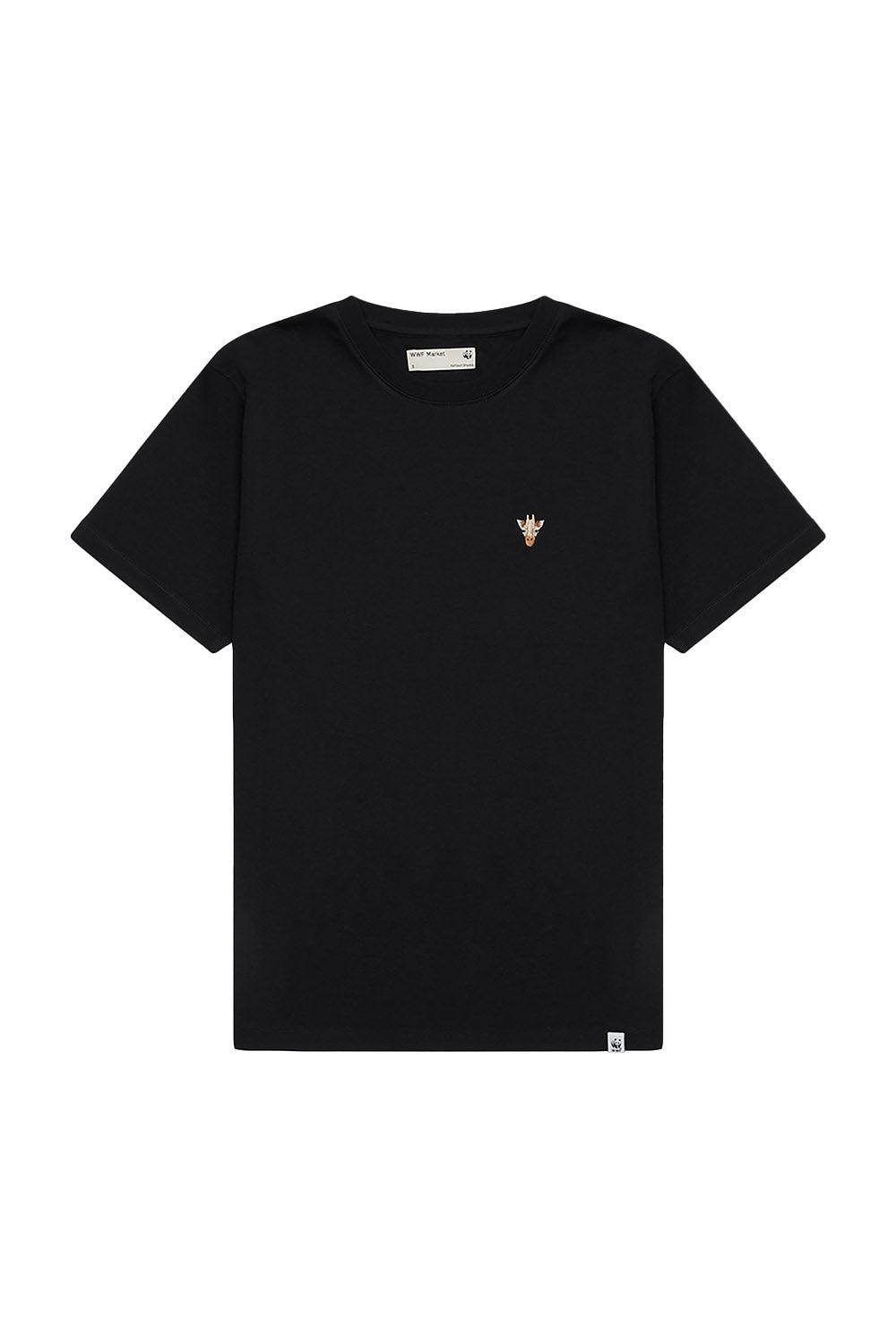 WWF Market-Zürafa T-shirt - Siyah-T-Shirts-1-Milagron.com