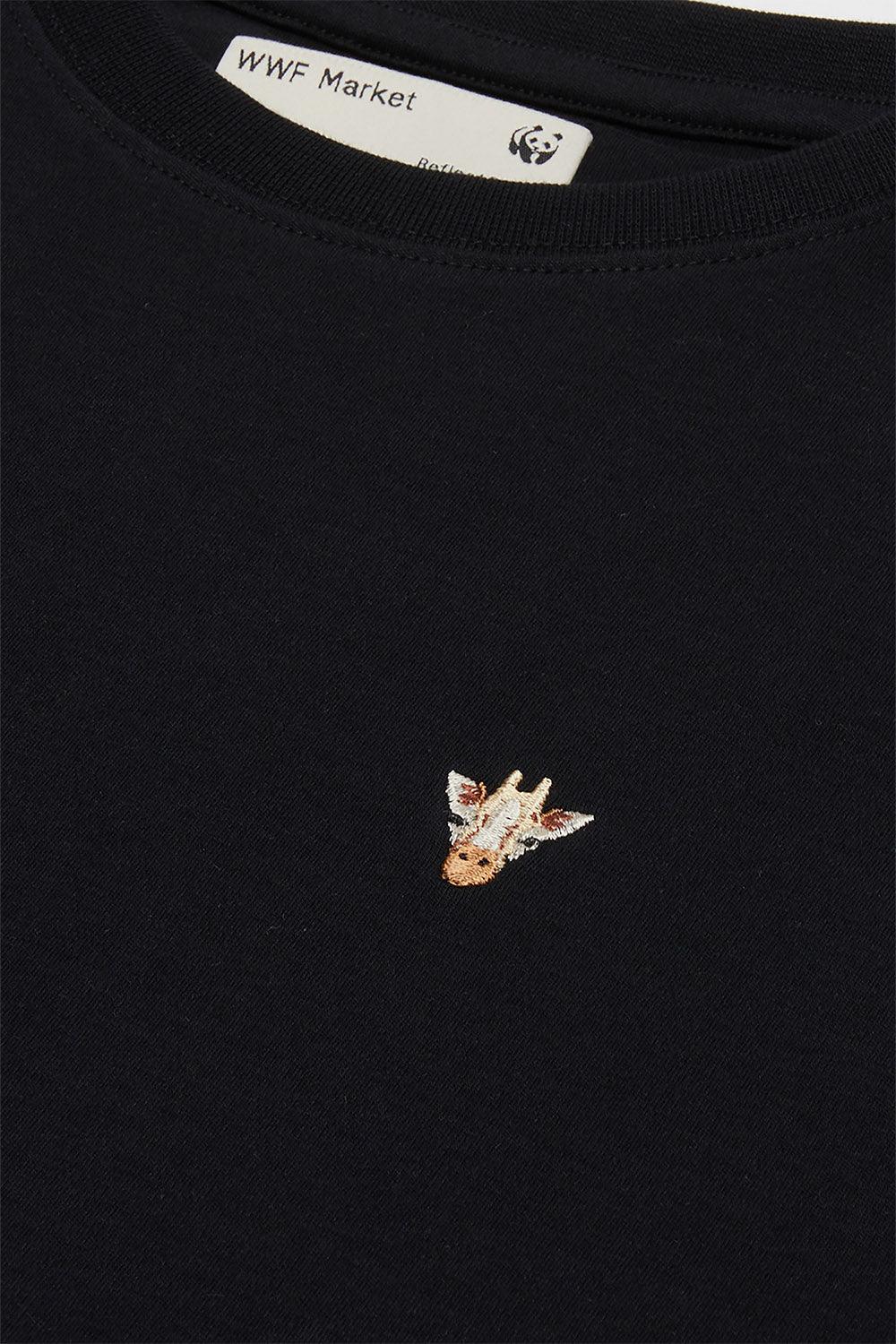 WWF Market-Zürafa T-shirt - Siyah-T-Shirts-2-Milagron.com